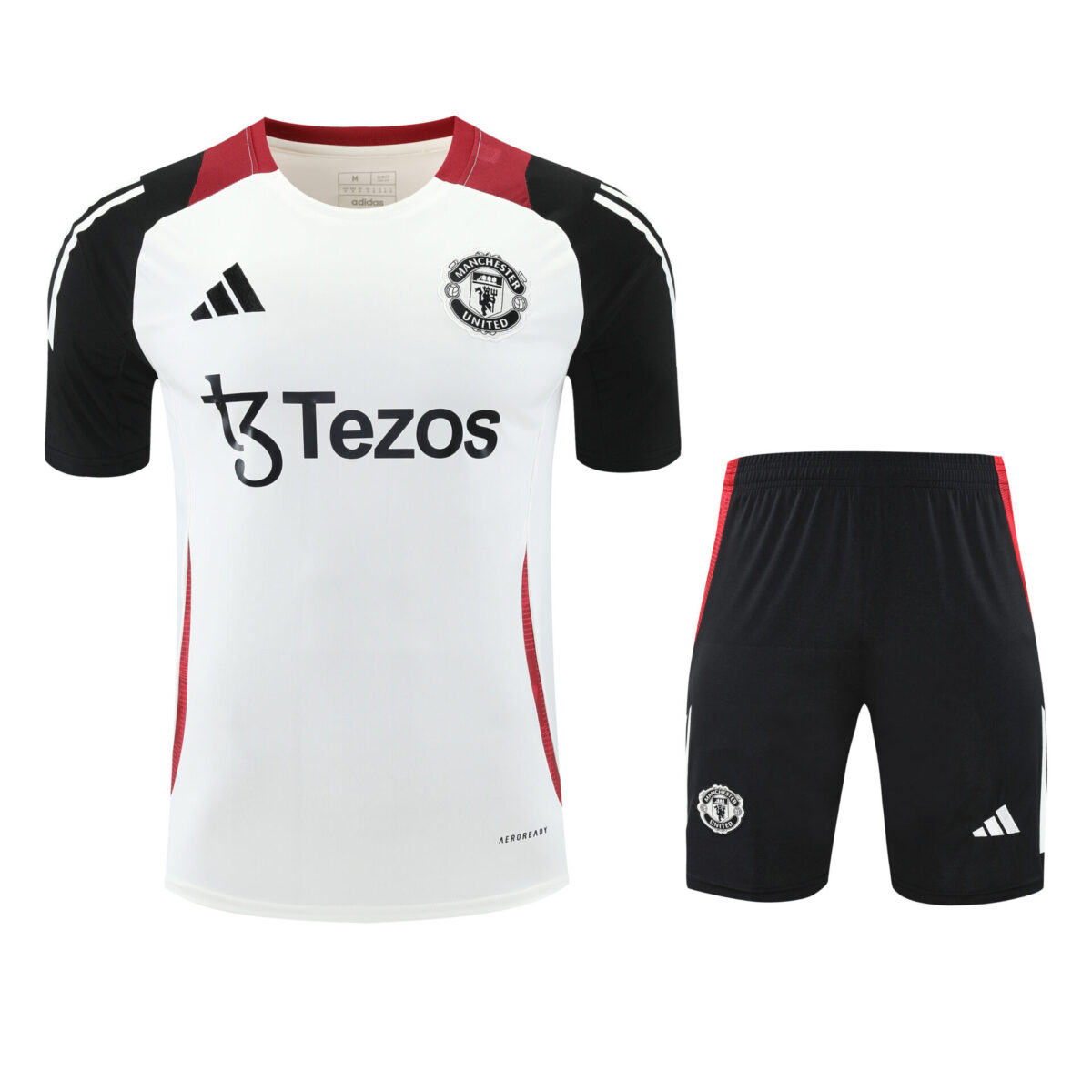 Conjunto de calentamiento Manchester United blanco y granate - NewNow