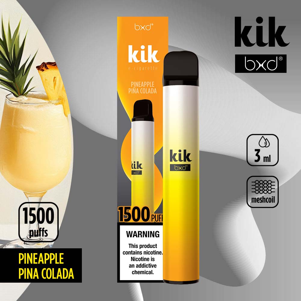 BXD Kik Einweg-Vape Pen mit 1.500 Zügen – 3 ml (2 % Nikotin) - bxdmart