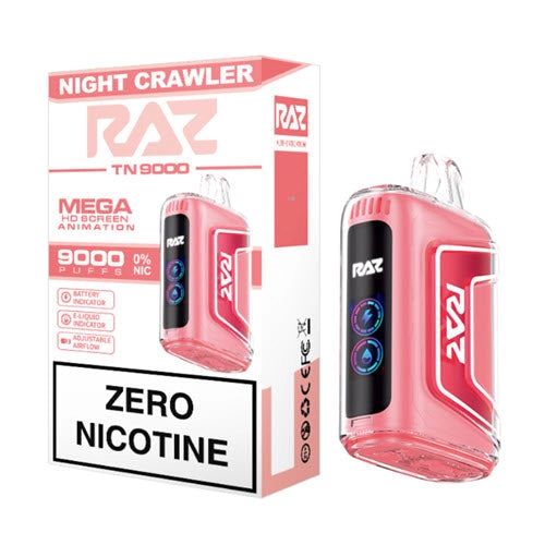 RAZ Zero nicotine vape TN9000 Night Crawler