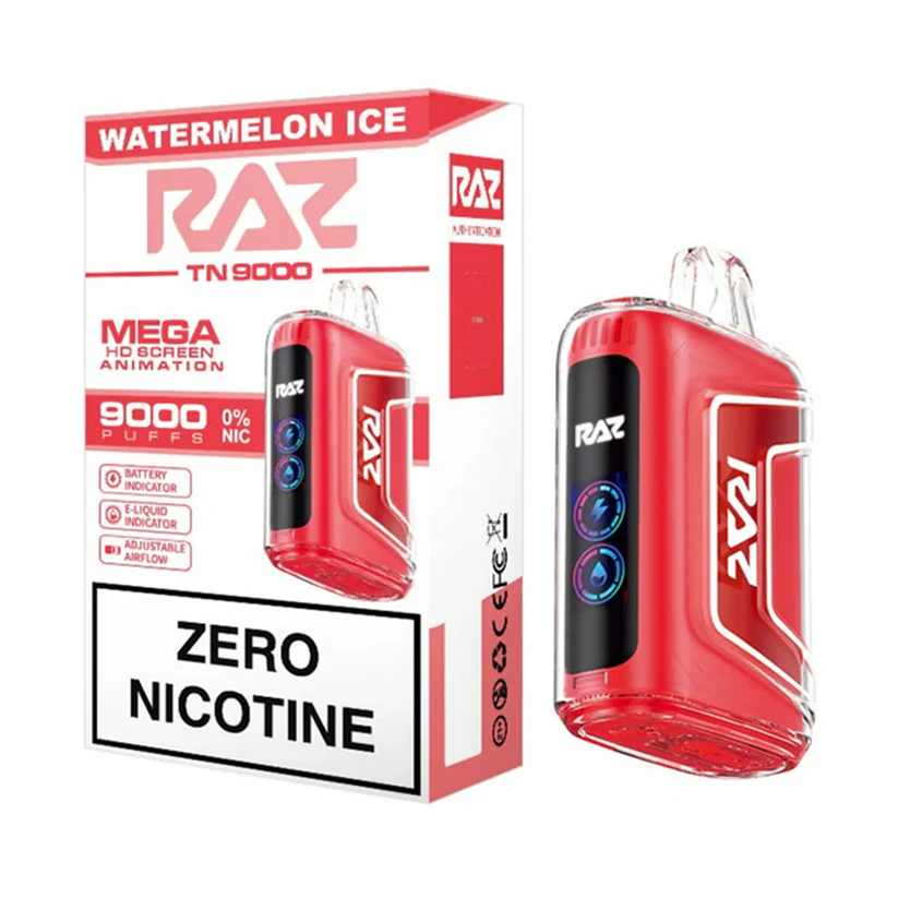 RAZ Zero nicotine vape TN9000 Watermelon Ice
