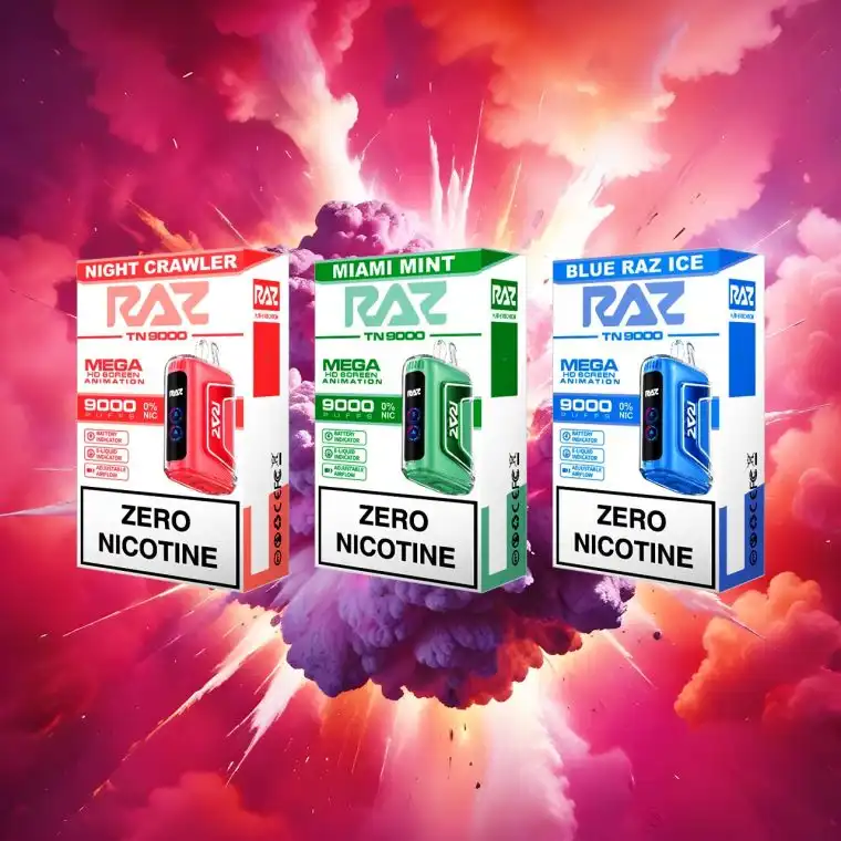 RAZ Zero Nicotine Vape Flavors