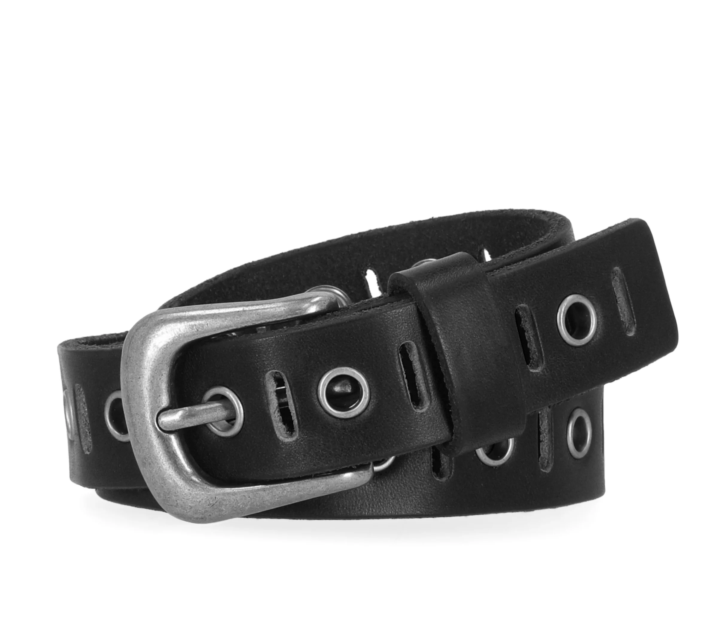 Eyelet Perf Belt - Black