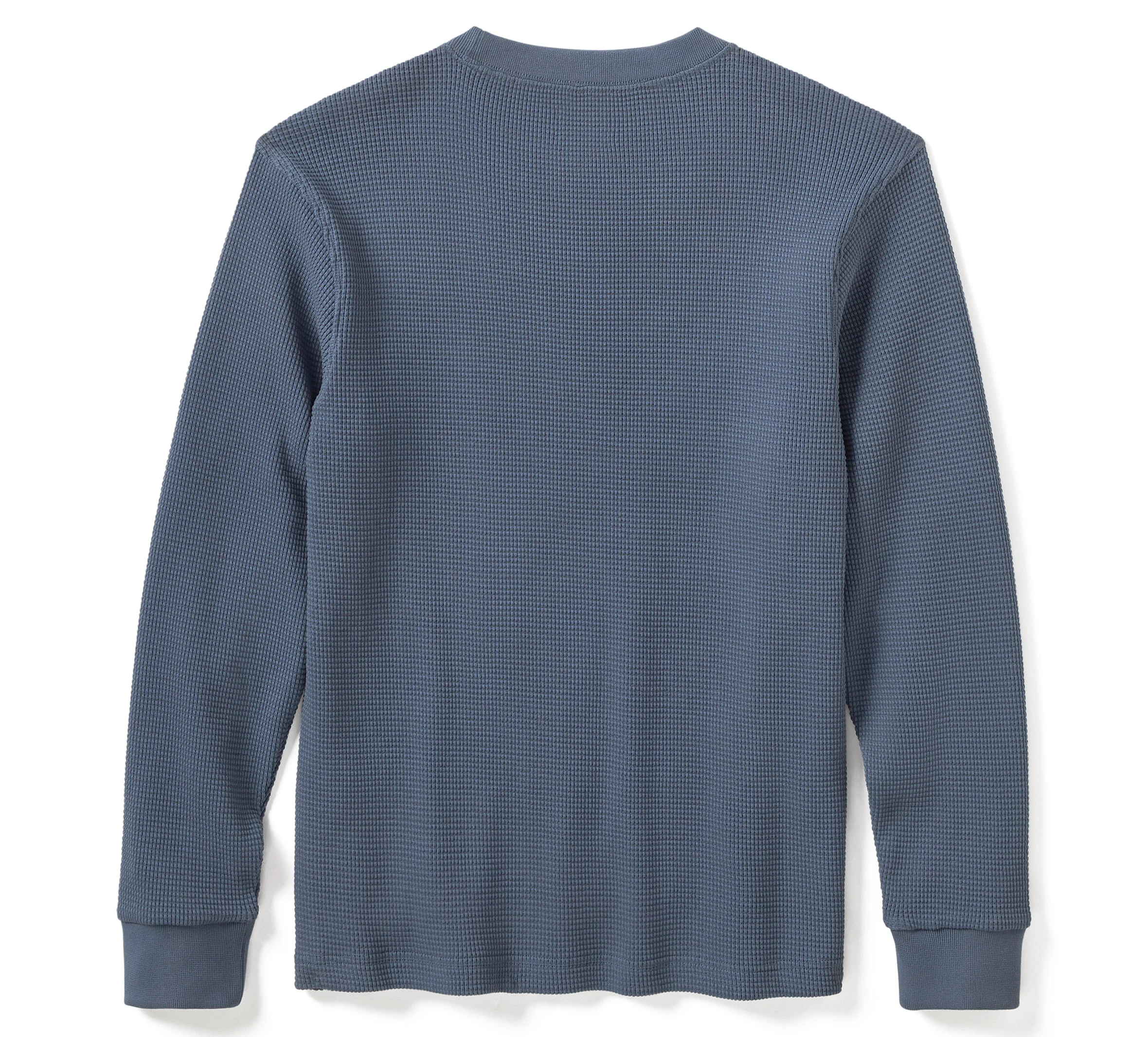 OG SILVER WING WAFFLE LONG SLEEVE SHIRT - Vintage Indigo