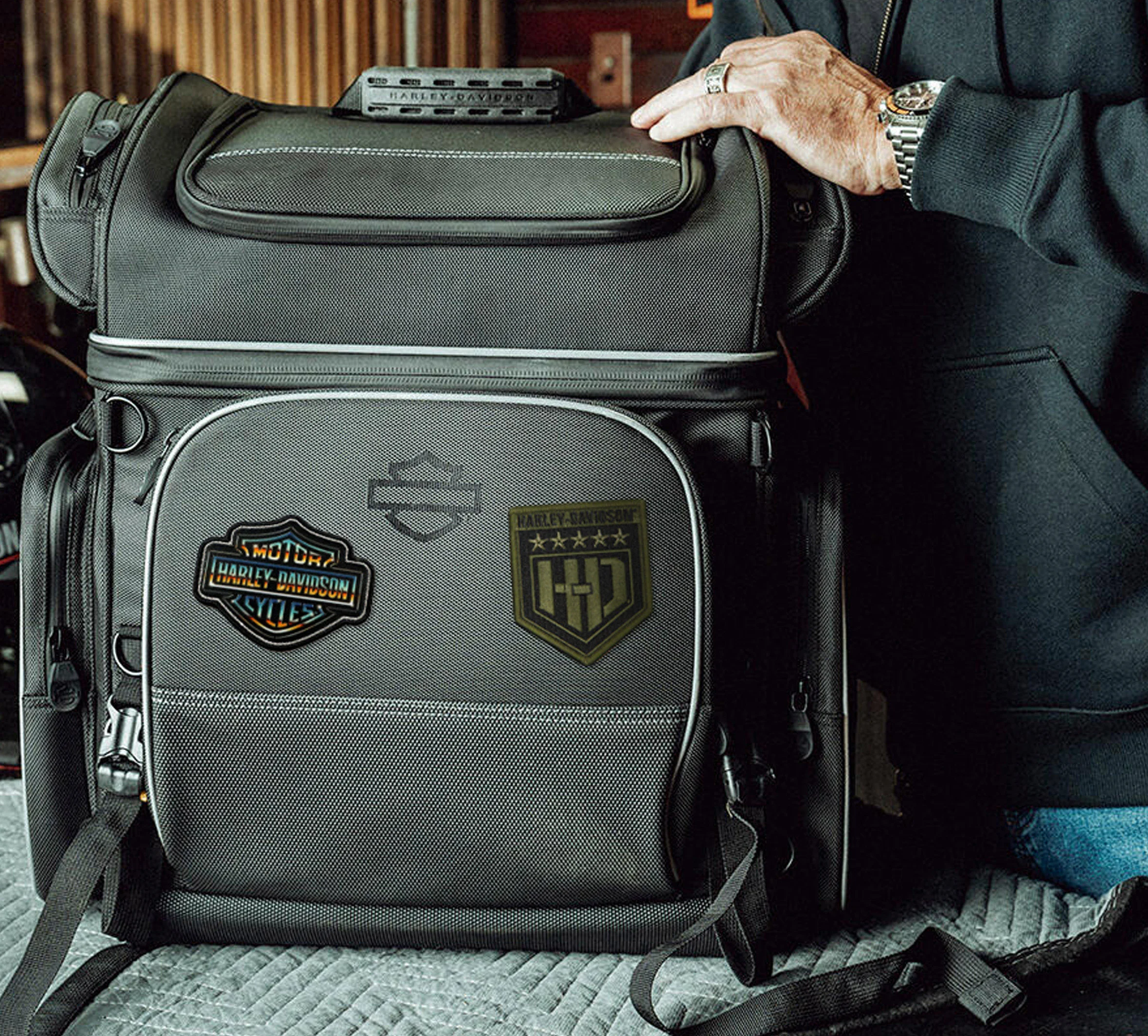 3" Chrome Davidson Patch