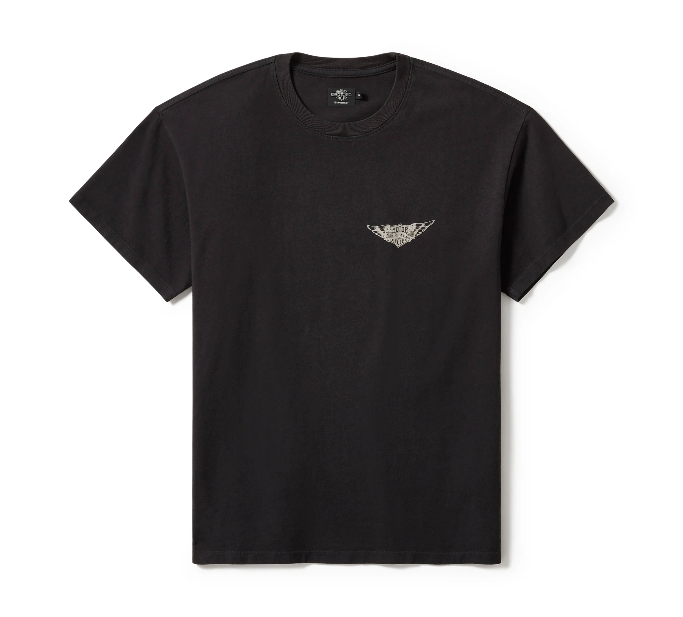 OG Silver Wing Standard T-Shirt - Oil Stain Black