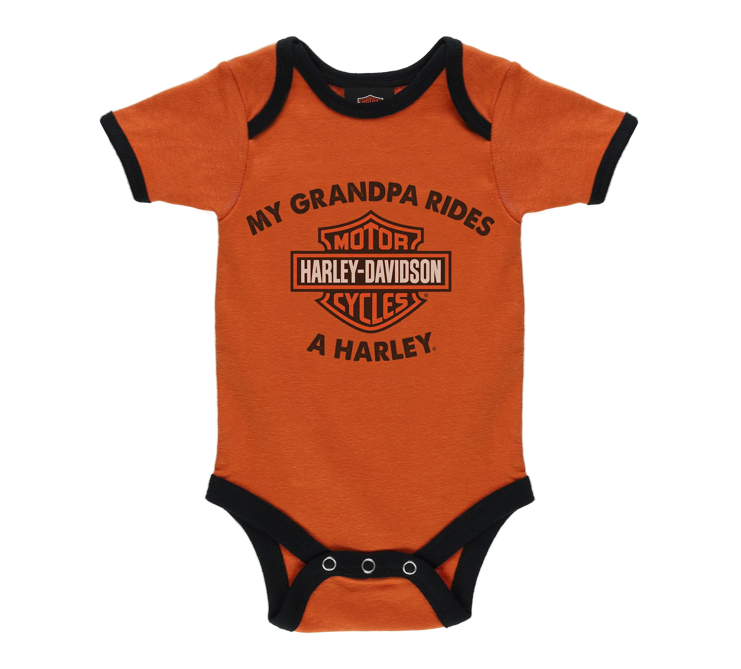 Infant Boys Grandpa Rides a Harley Rib Bodysuit 2 Pack