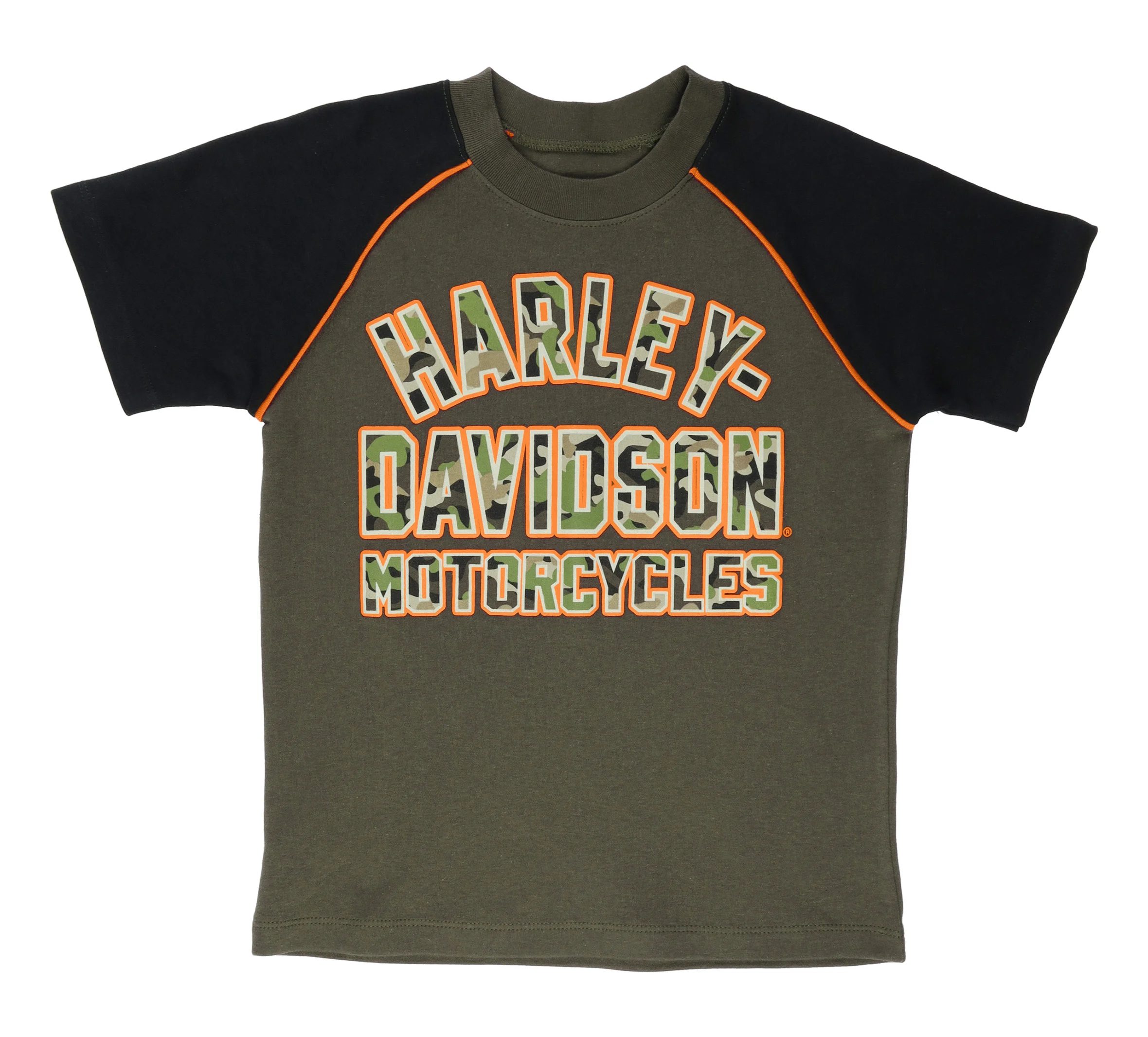 Toddler Boys Camo Raglan Tee