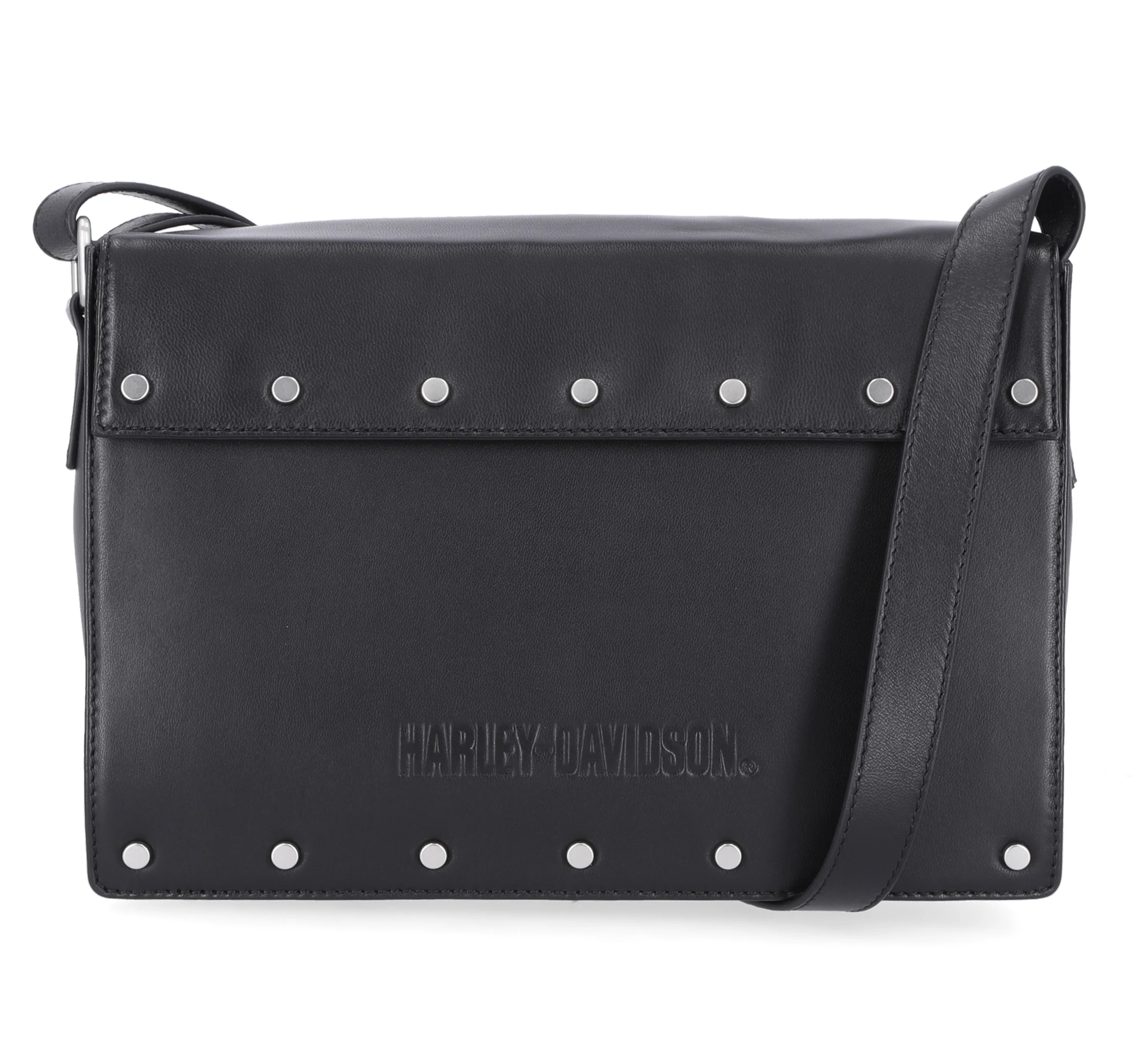 Flat Stud Flap Bag