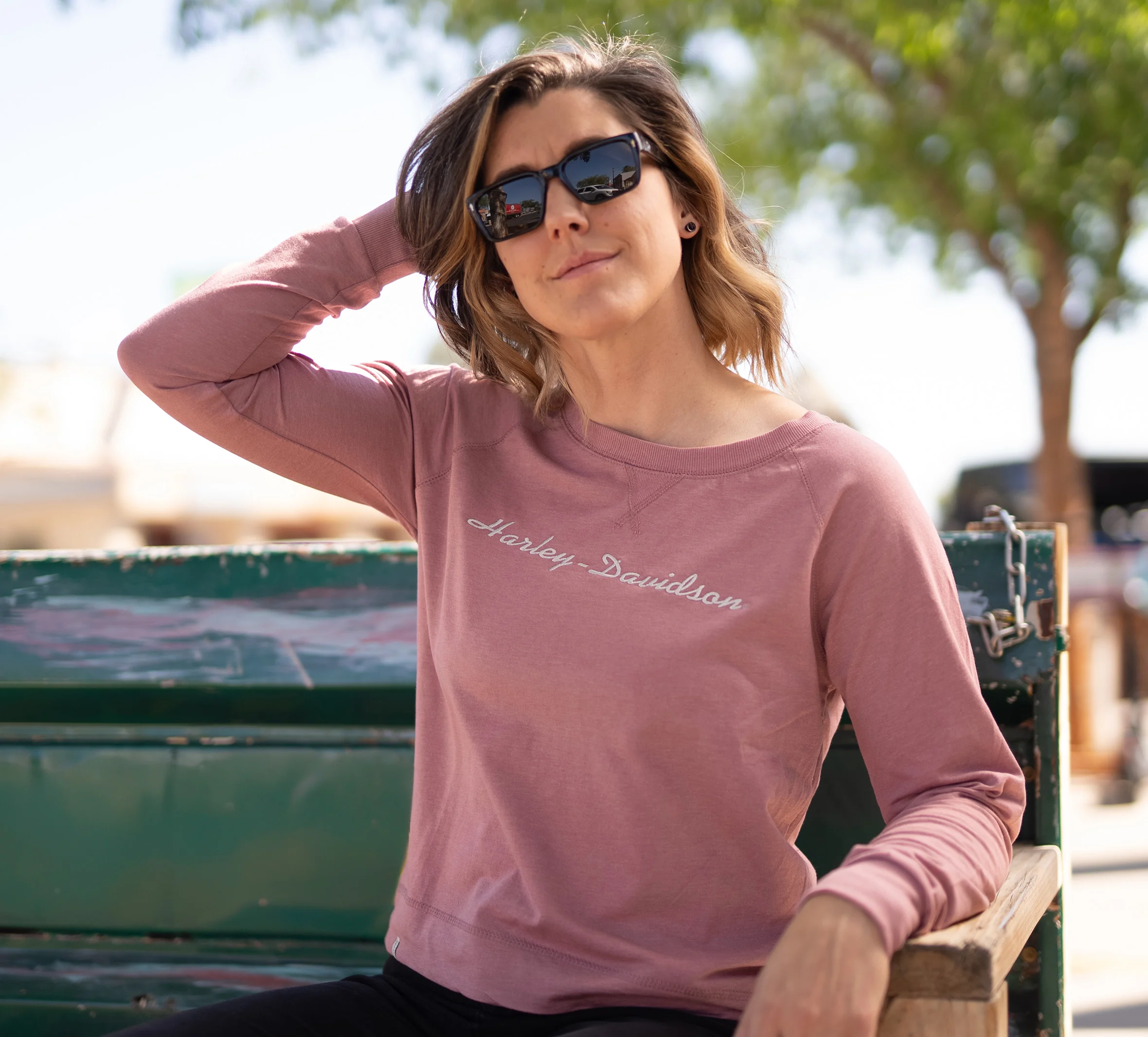 H-D Scripted Font Long Sleeve