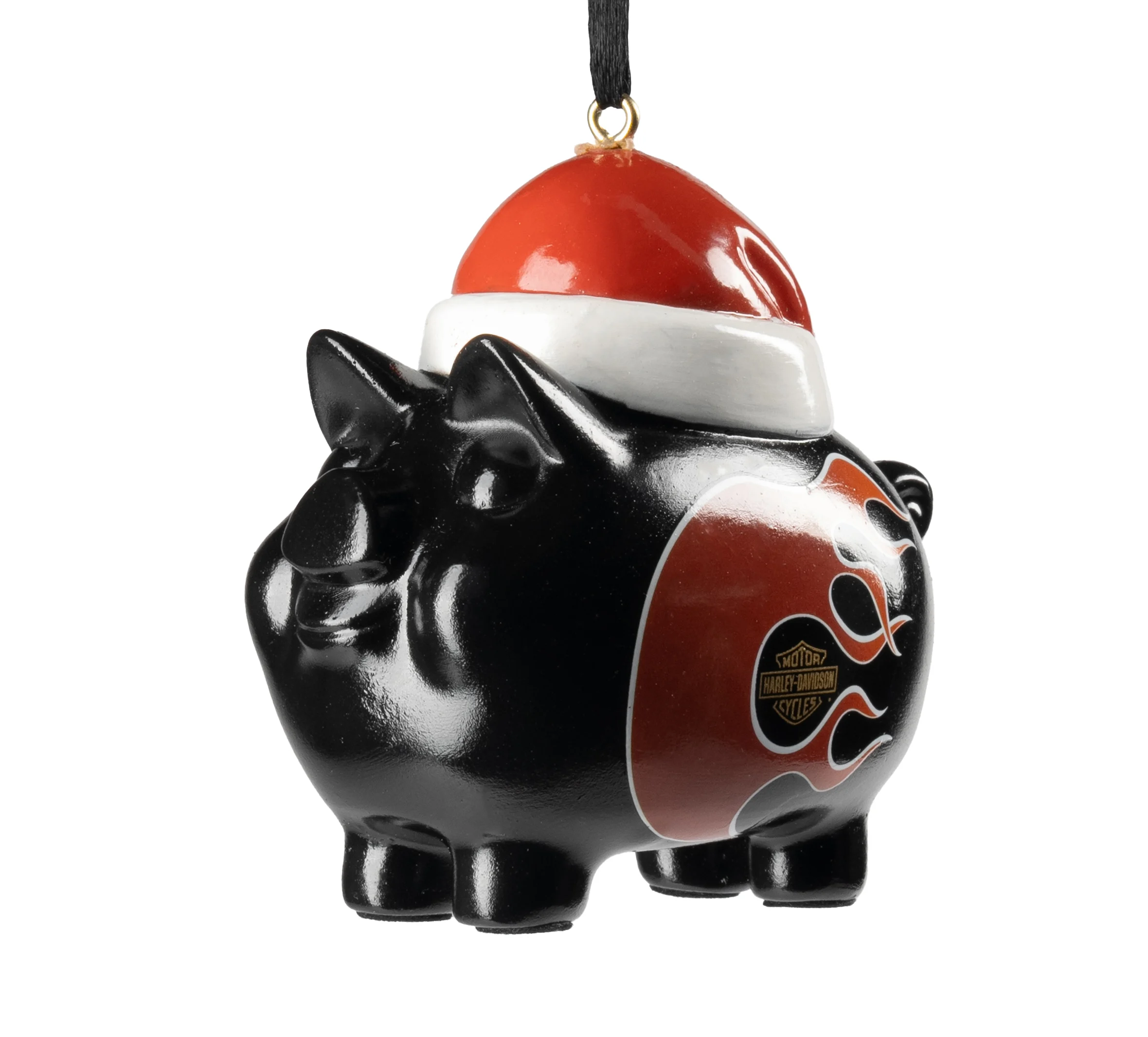 Santa Hog Flame Ornament