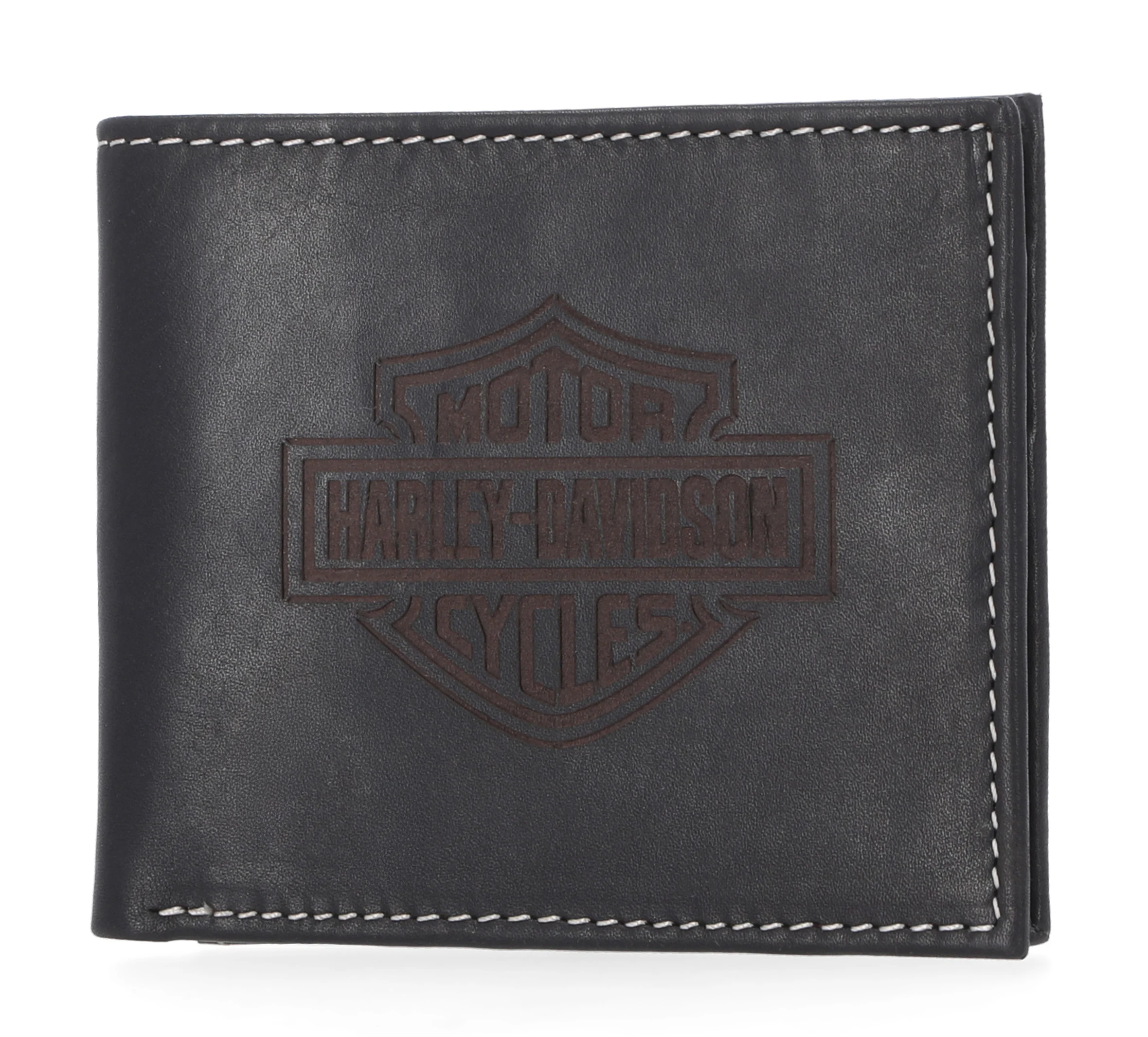 Laser Logo Billfold Wallet - Black