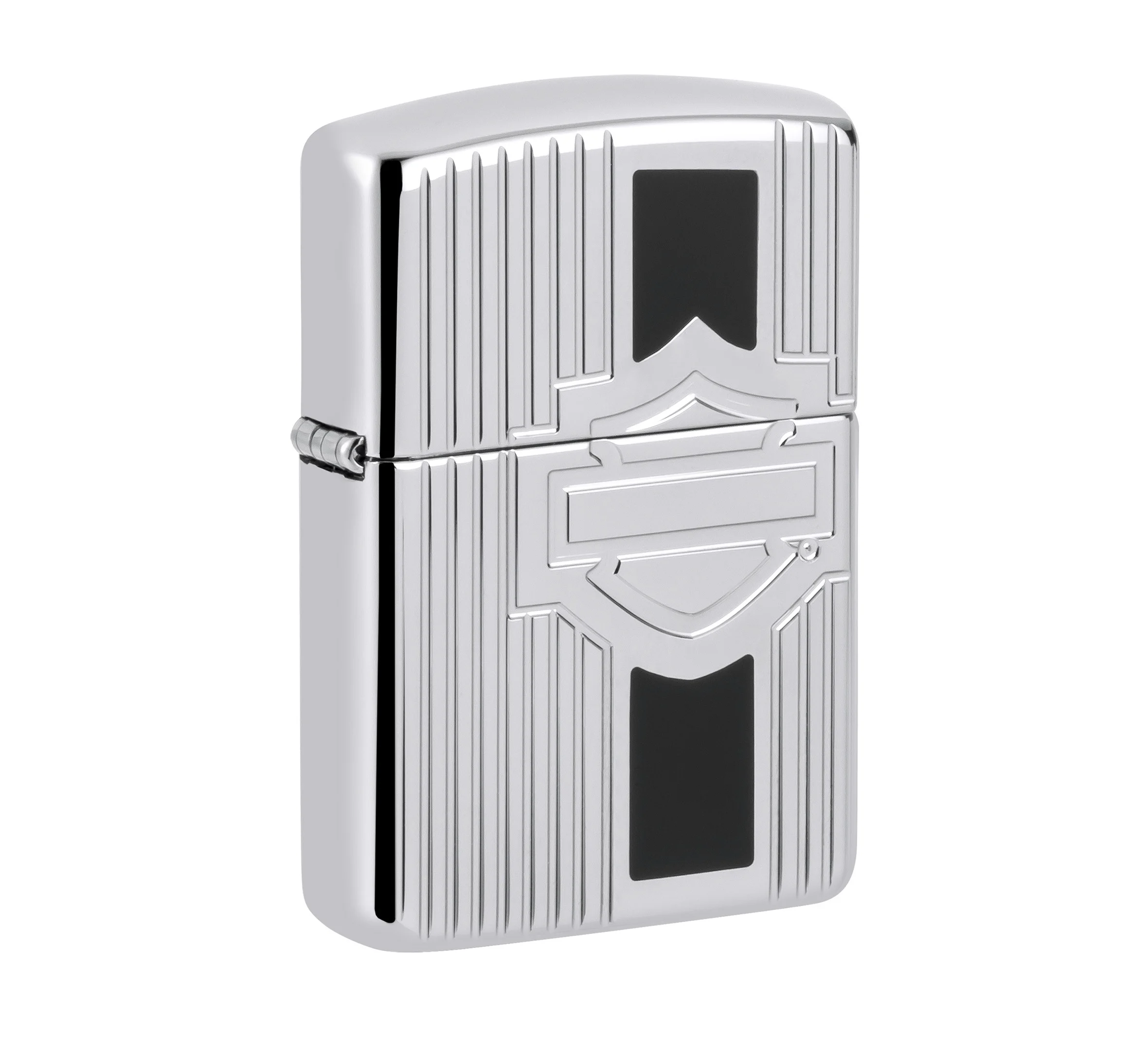 Harley-Davidson 2025 Limited Edition Deep Carve Armor High Polish Chrome Windproof Ligher