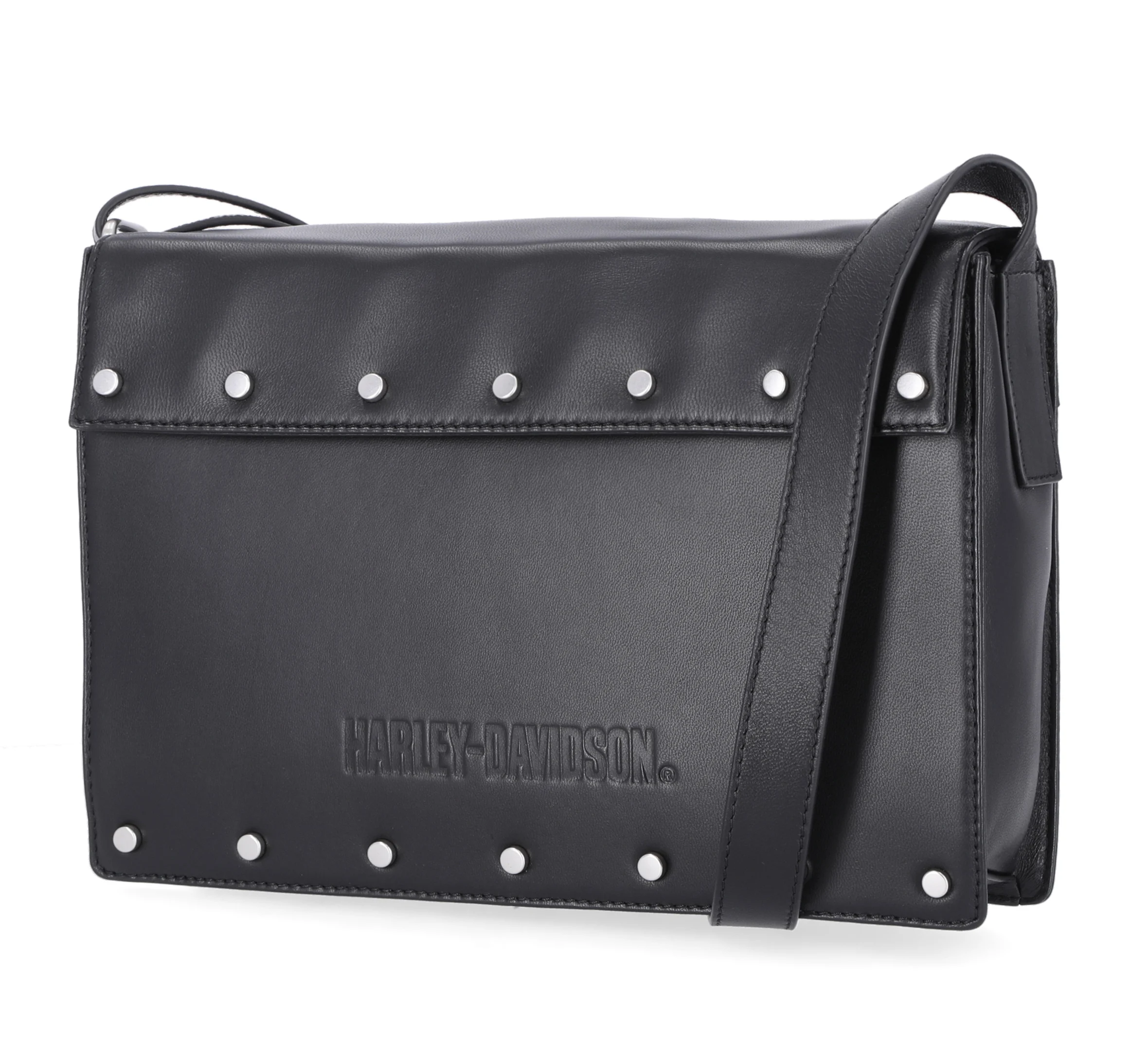 Flat Stud Flap Bag