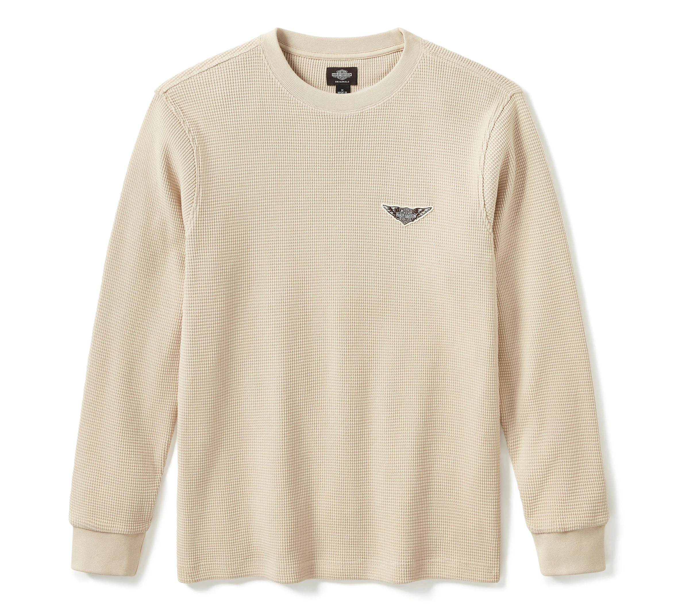 OG SILVER WING WAFFLE LONG SLEEVE SHIRT - Gray Sand