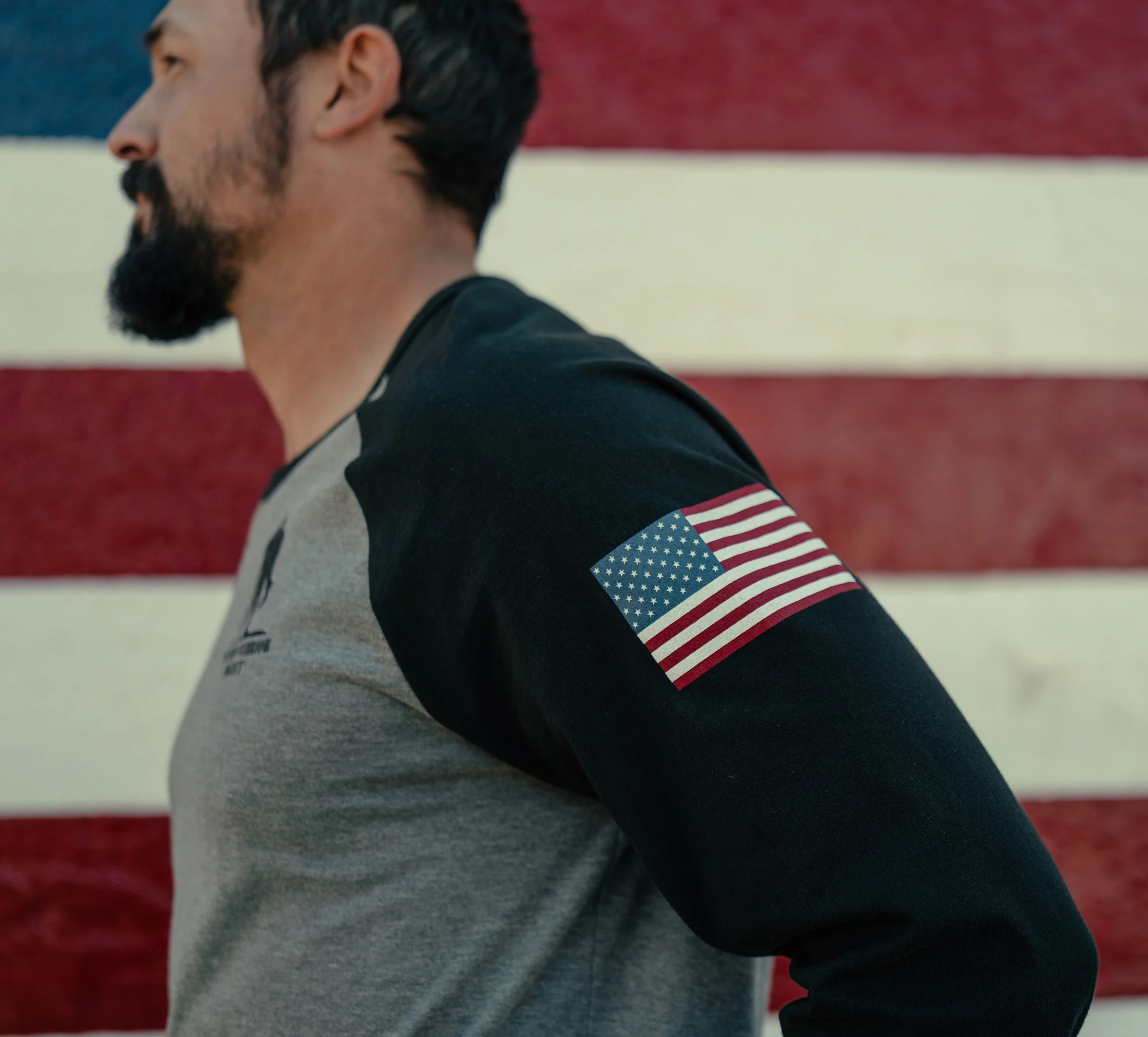 Men's Harley-Davidson Wounded Warrior Project Stripes Baseball Tee