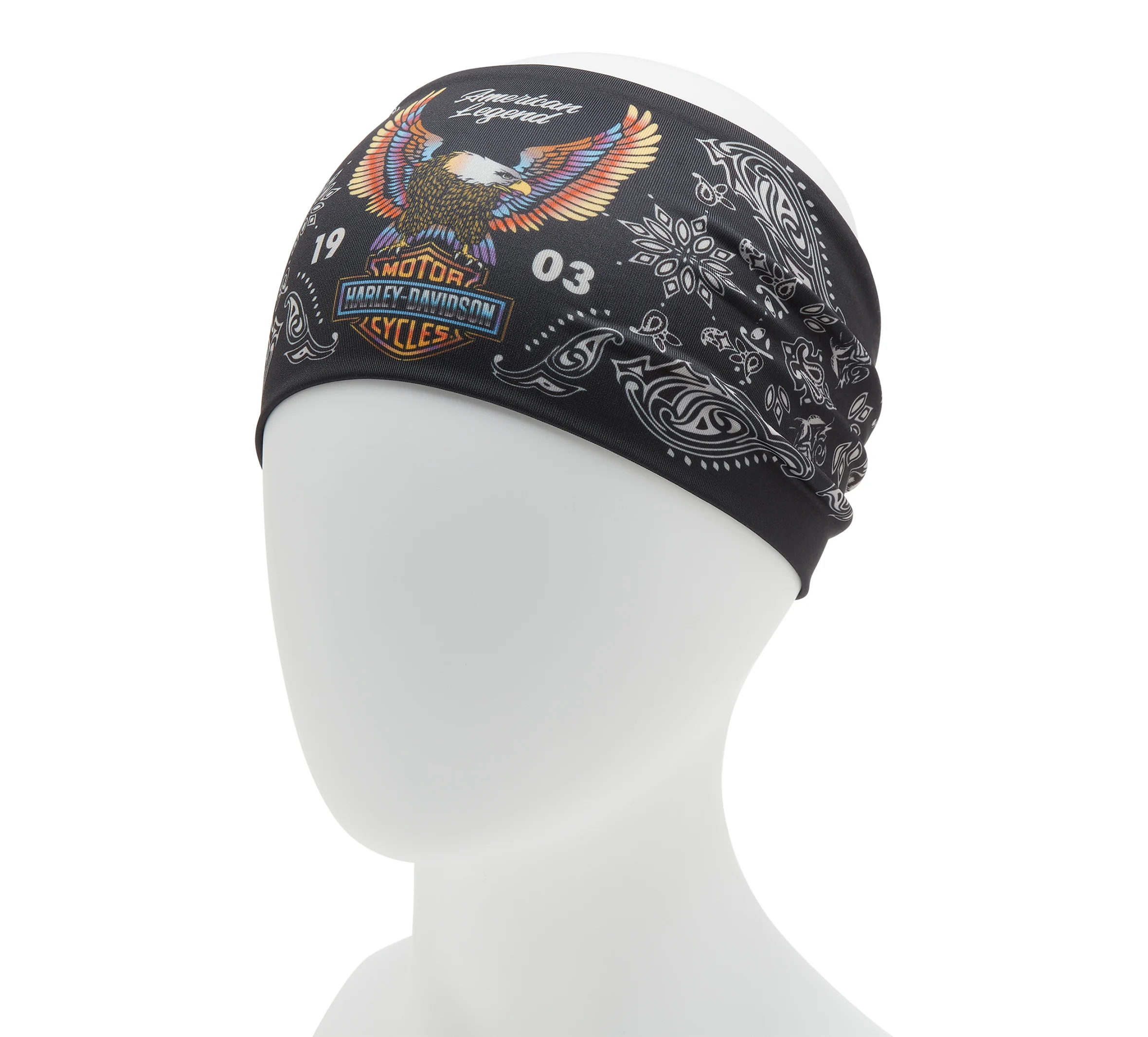 Women's Neon Eagle Headband - Harley Black