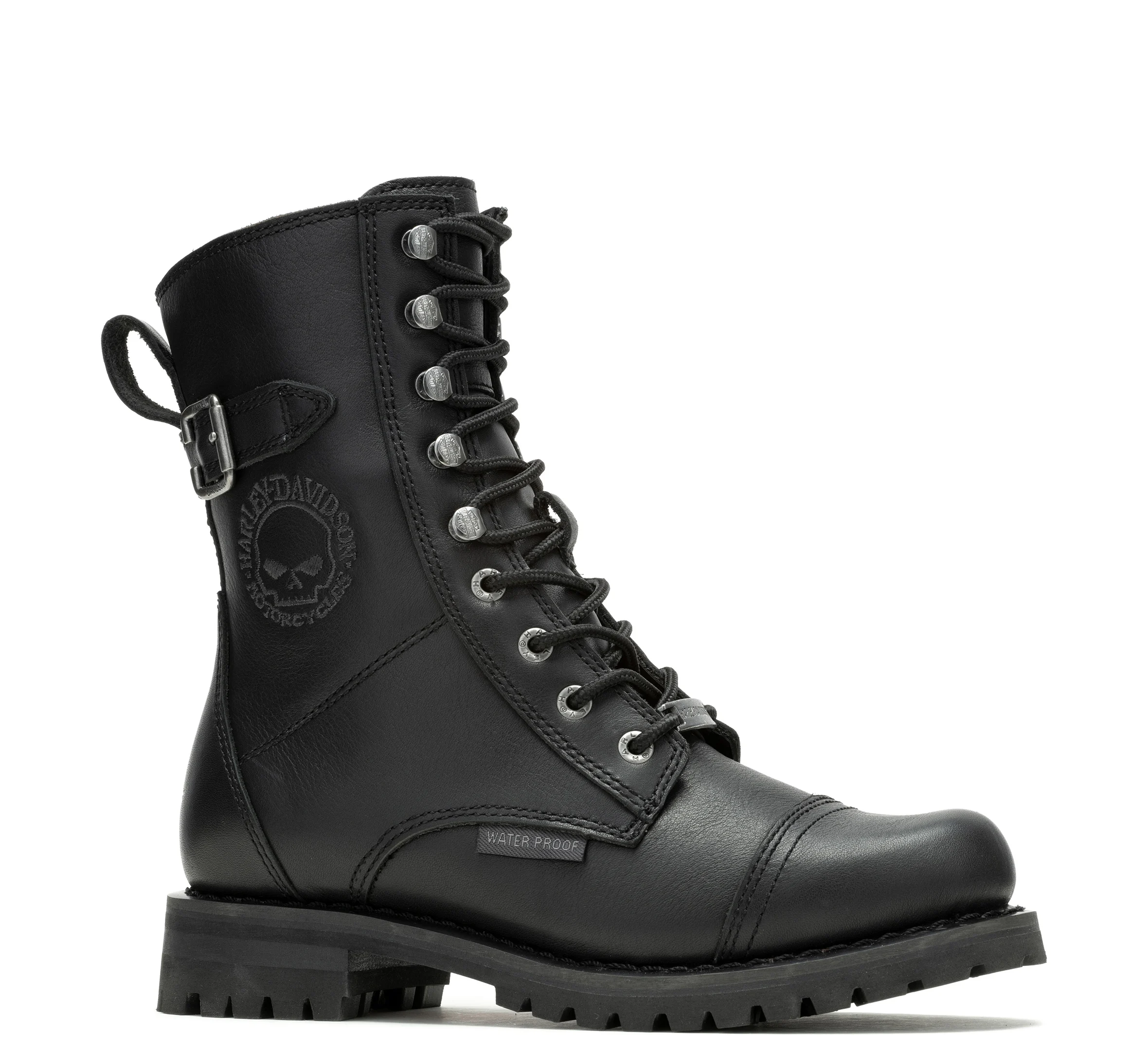 Women's Leather Waterproof Balsa Skull Riding Boot