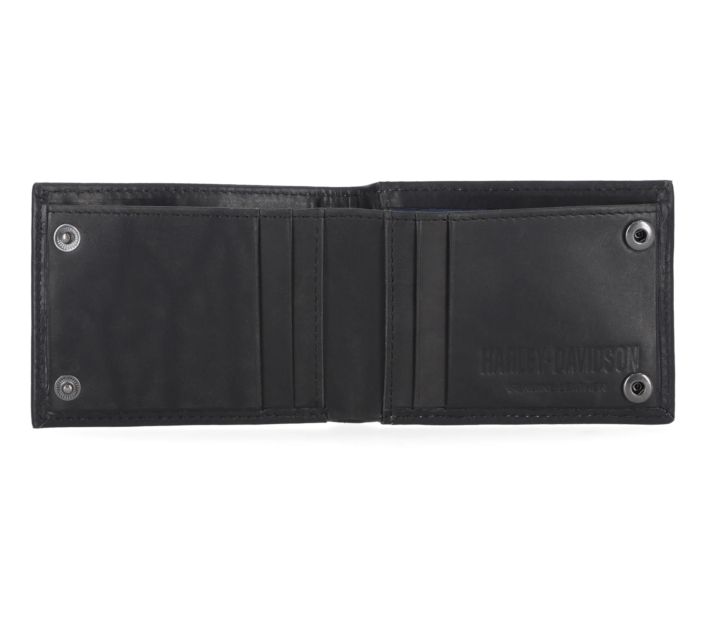 Laser Logo Front Pocket Wallet - Black