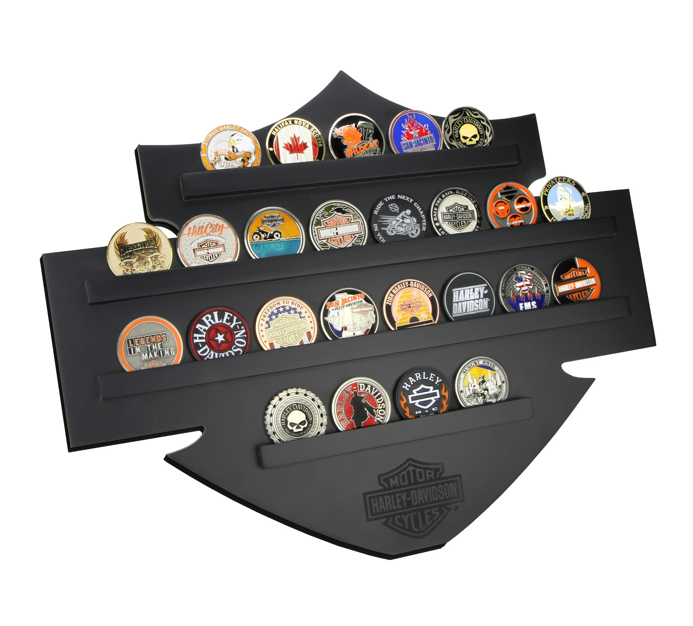 Bar & Shield Coin Display