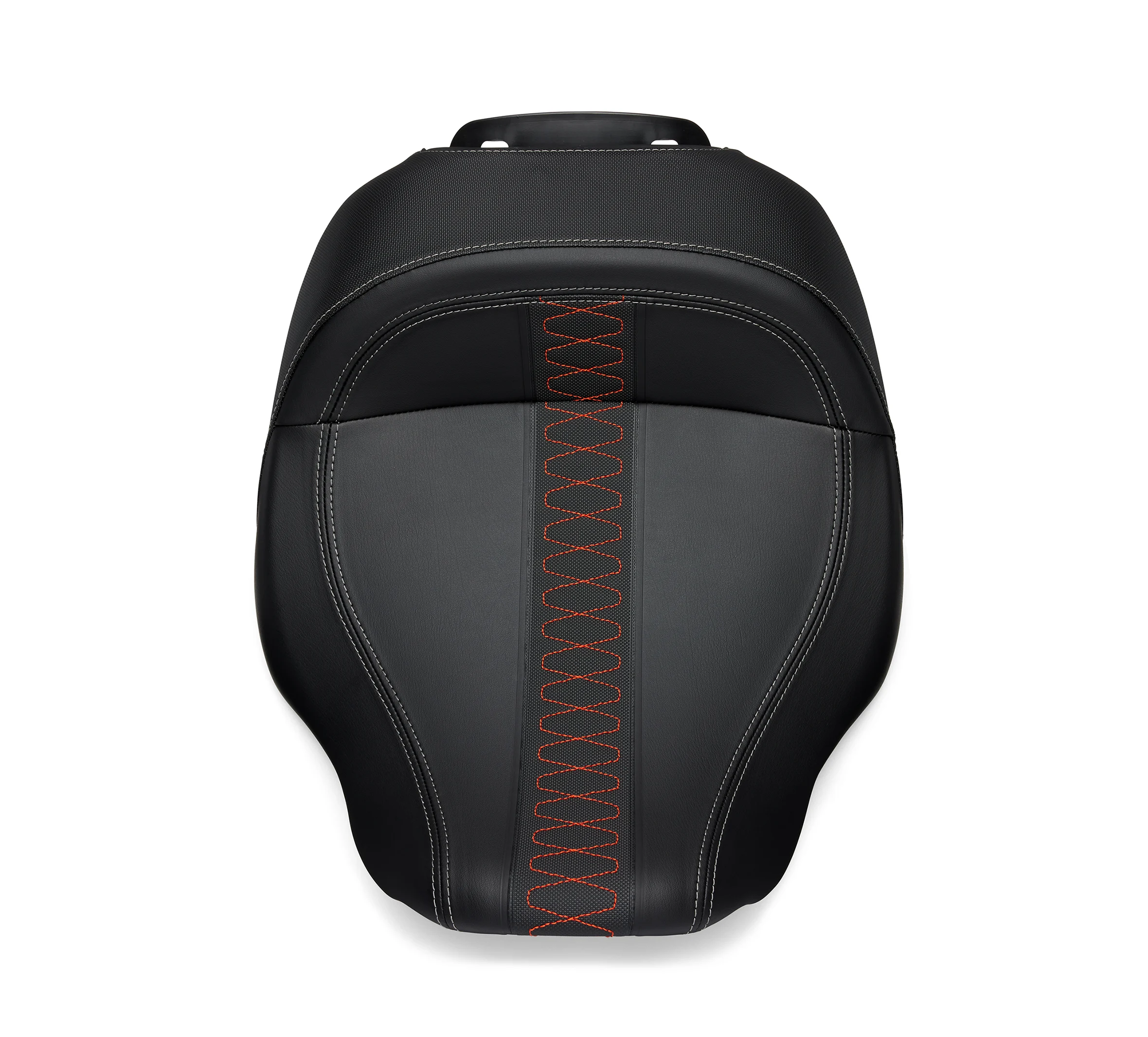 Low-Profile Solo Touring Seat – Orange Stitch