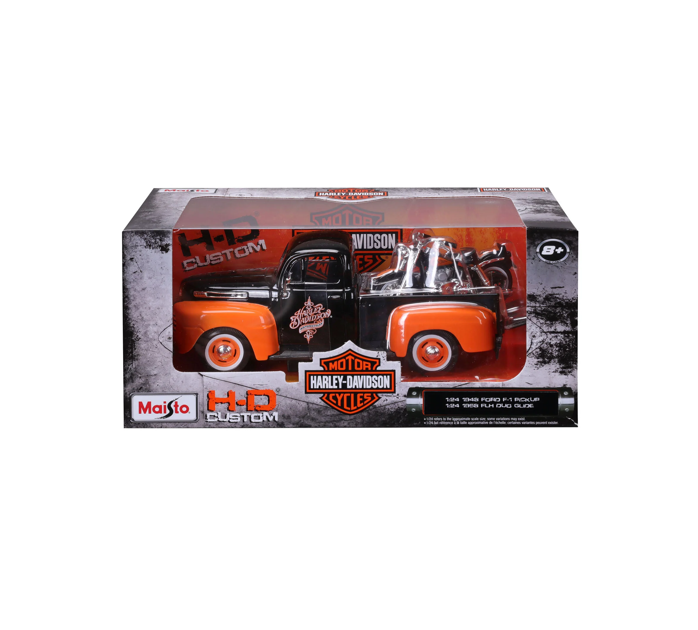 H-D '58 FLH Duo Glide + '48 Ford F-1