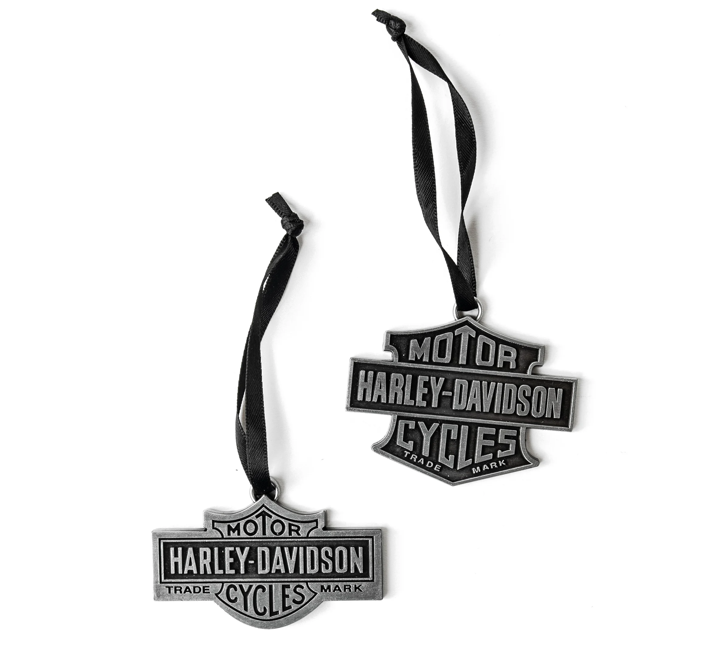Bar & Shield Ornament - Set of 2