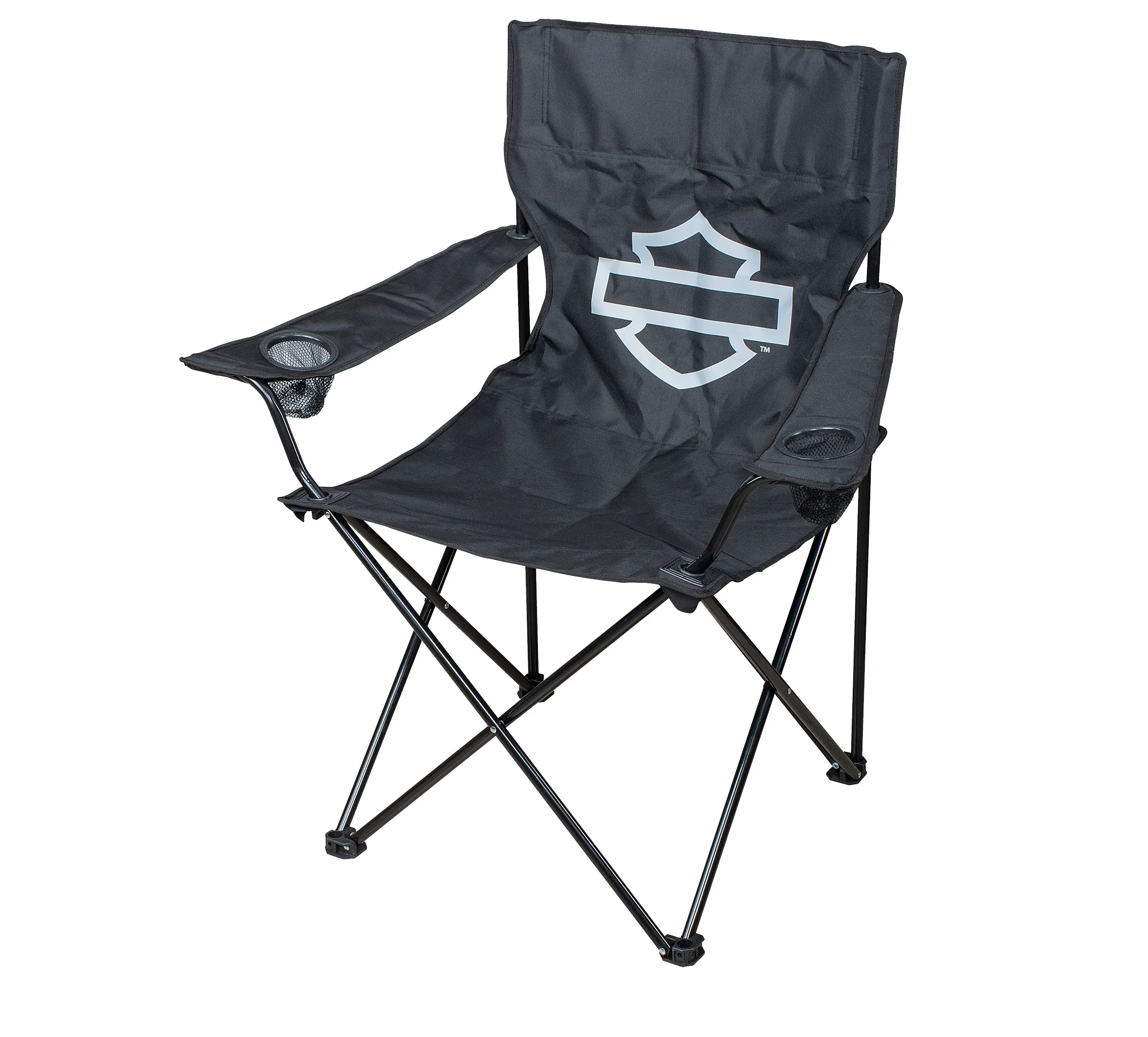 H-D Open Bar & Shield Folding Chair