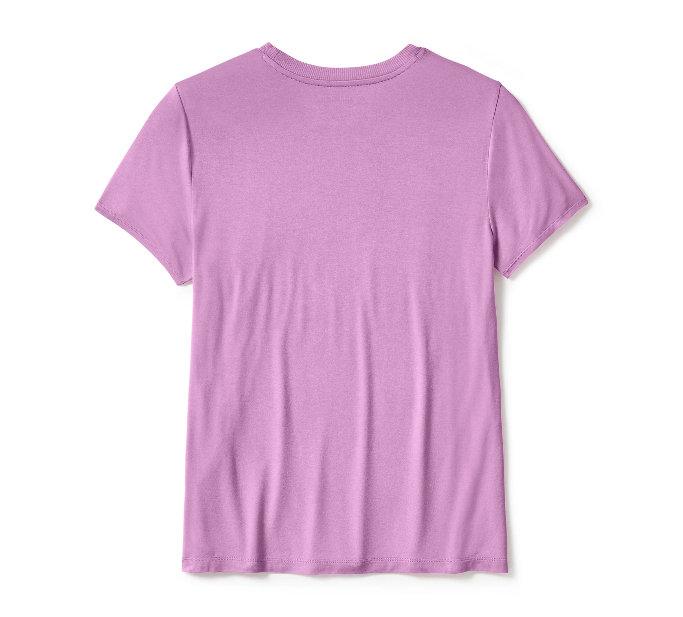 Women's Essential Bling Crew Neck Tee - Orchid