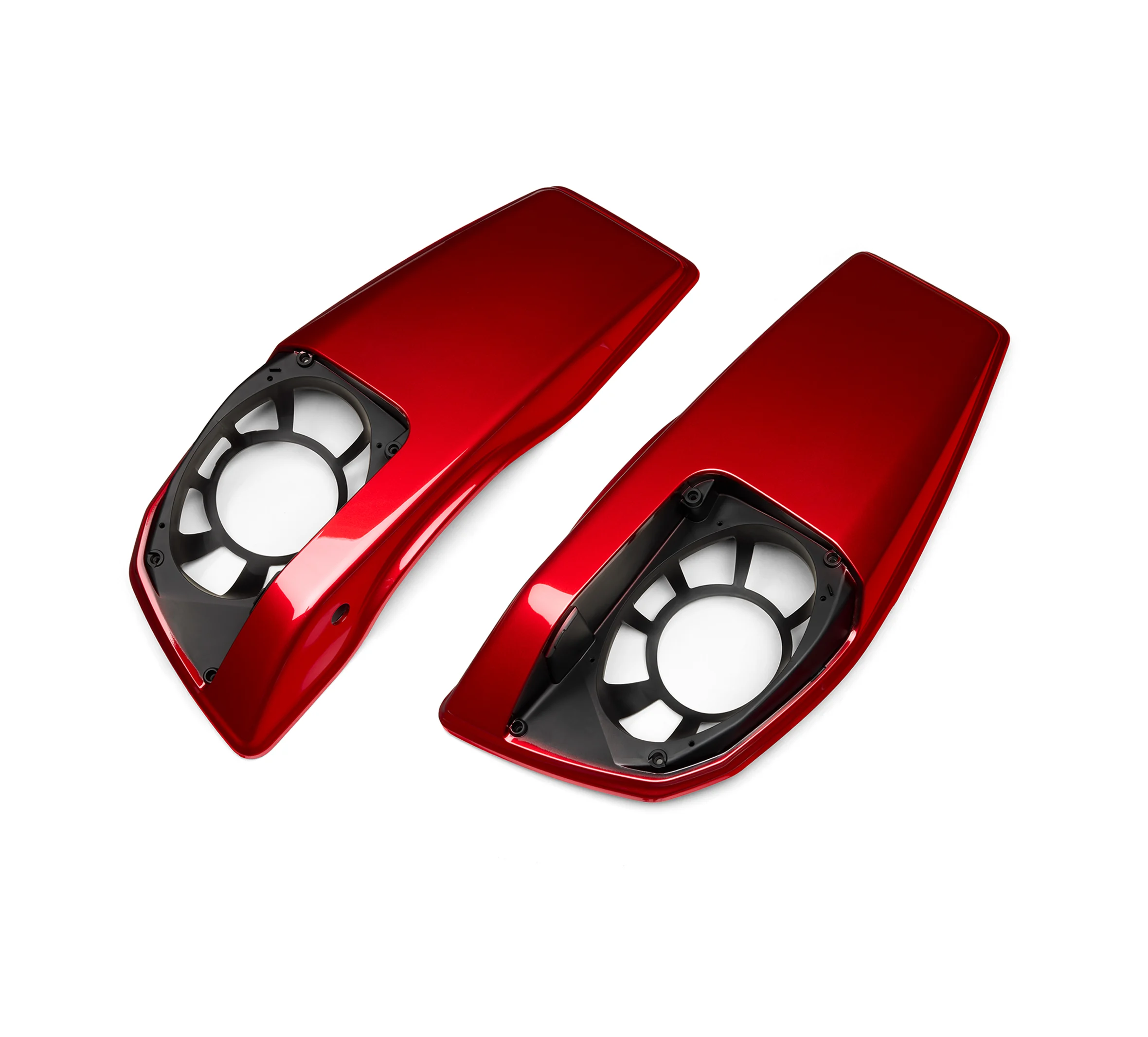 Color Matched Saddlebag Speaker Lids - Brilliant Red