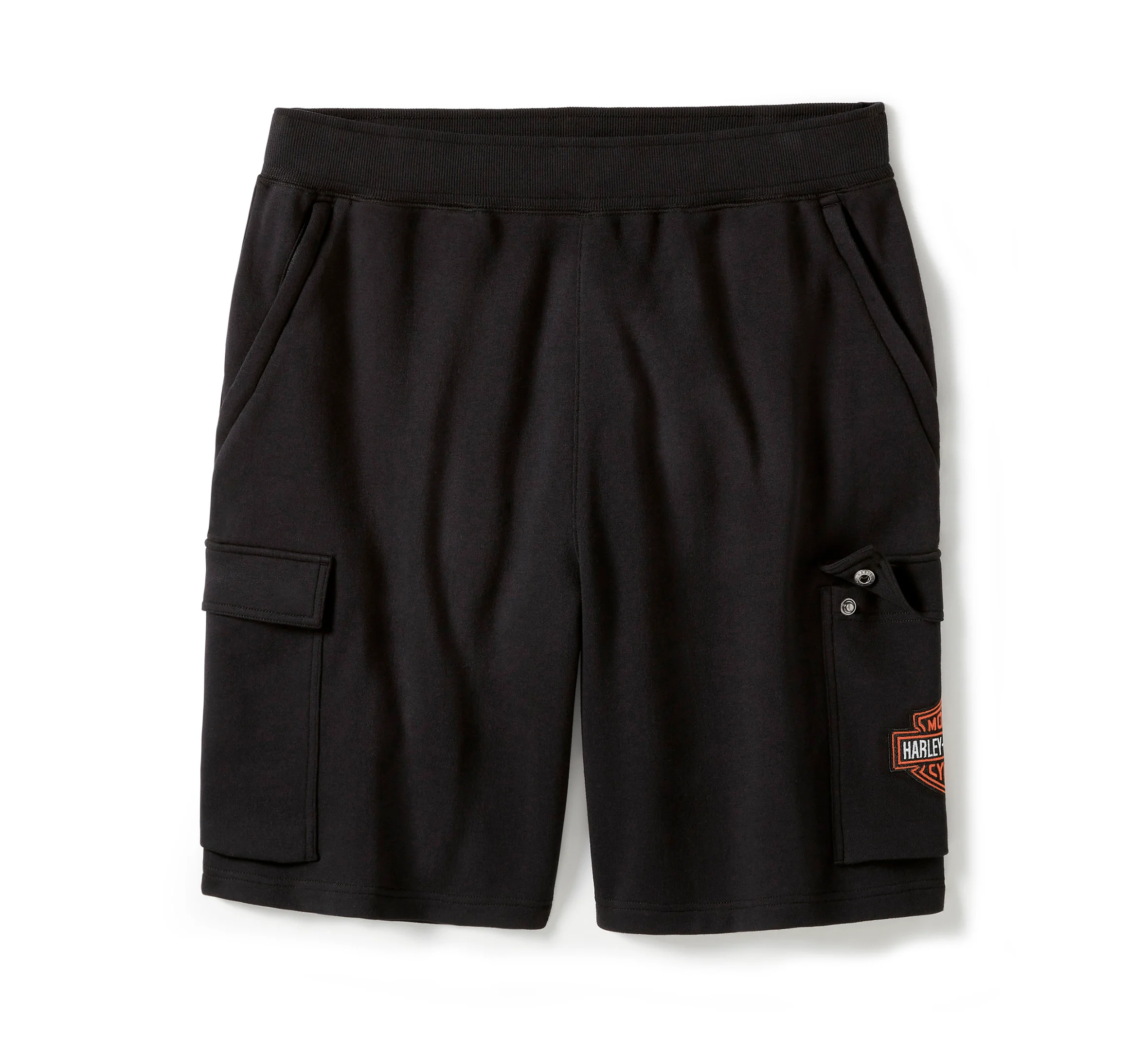 Men's Essential Fleece Cargo Short - Harley Black