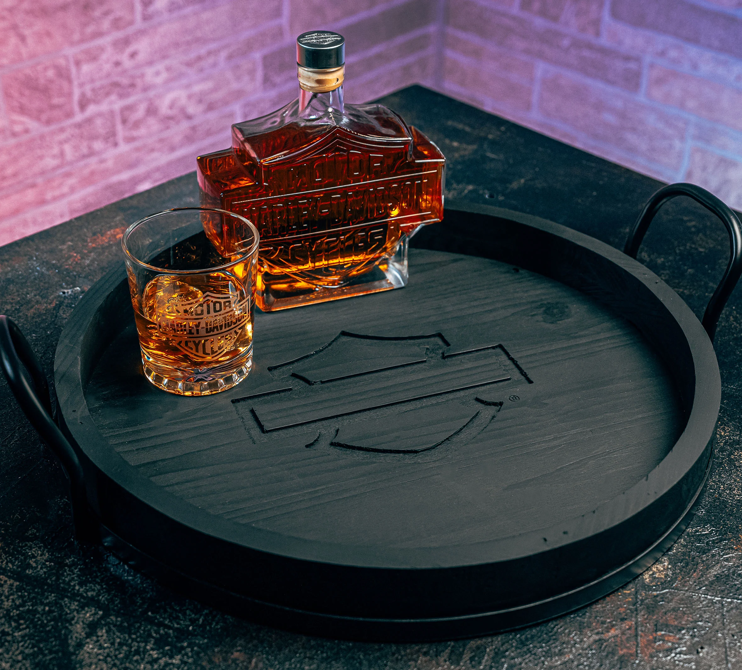Open Bar & Shield Serving Tray