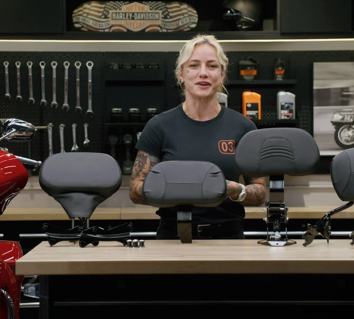 Adjustable Rider Backrest Mounting Kit