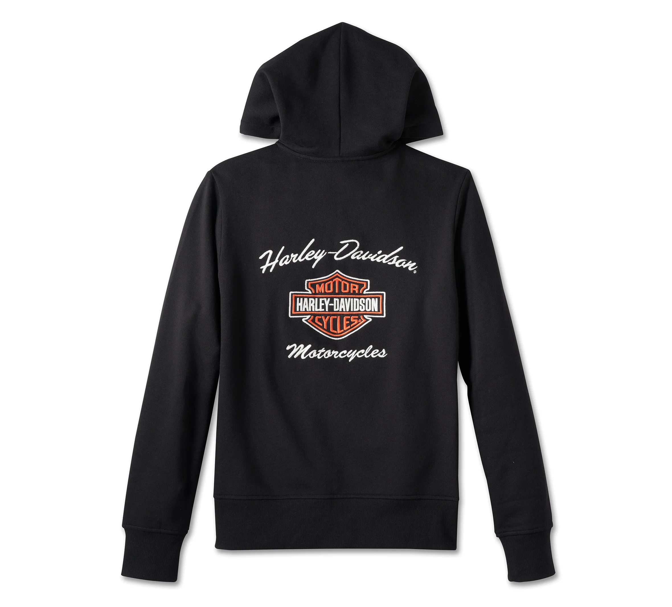 Women's Special Bar & Shield Zip Front Hoodie - Black Beauty