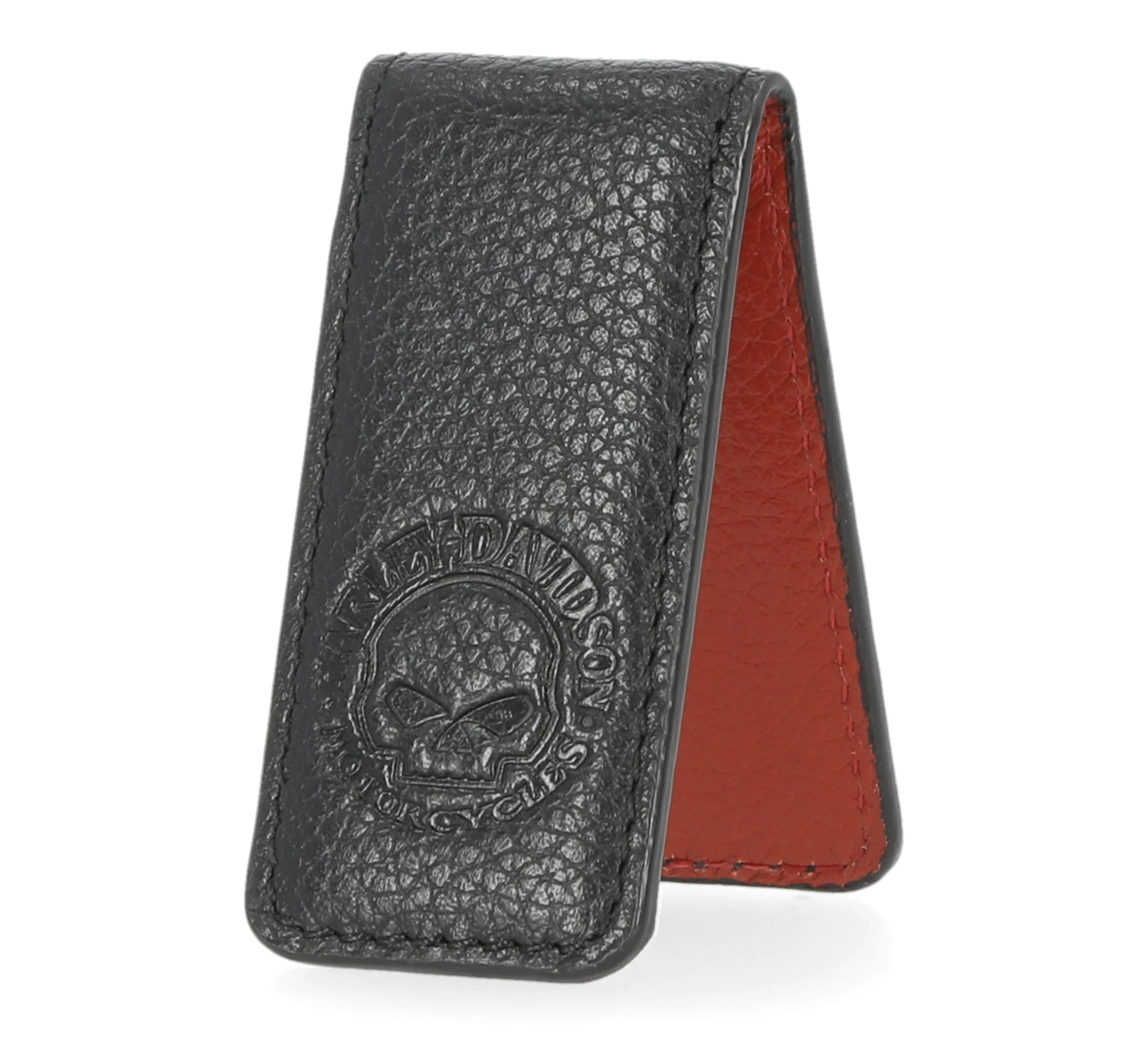 Skull Leather Money Clip
