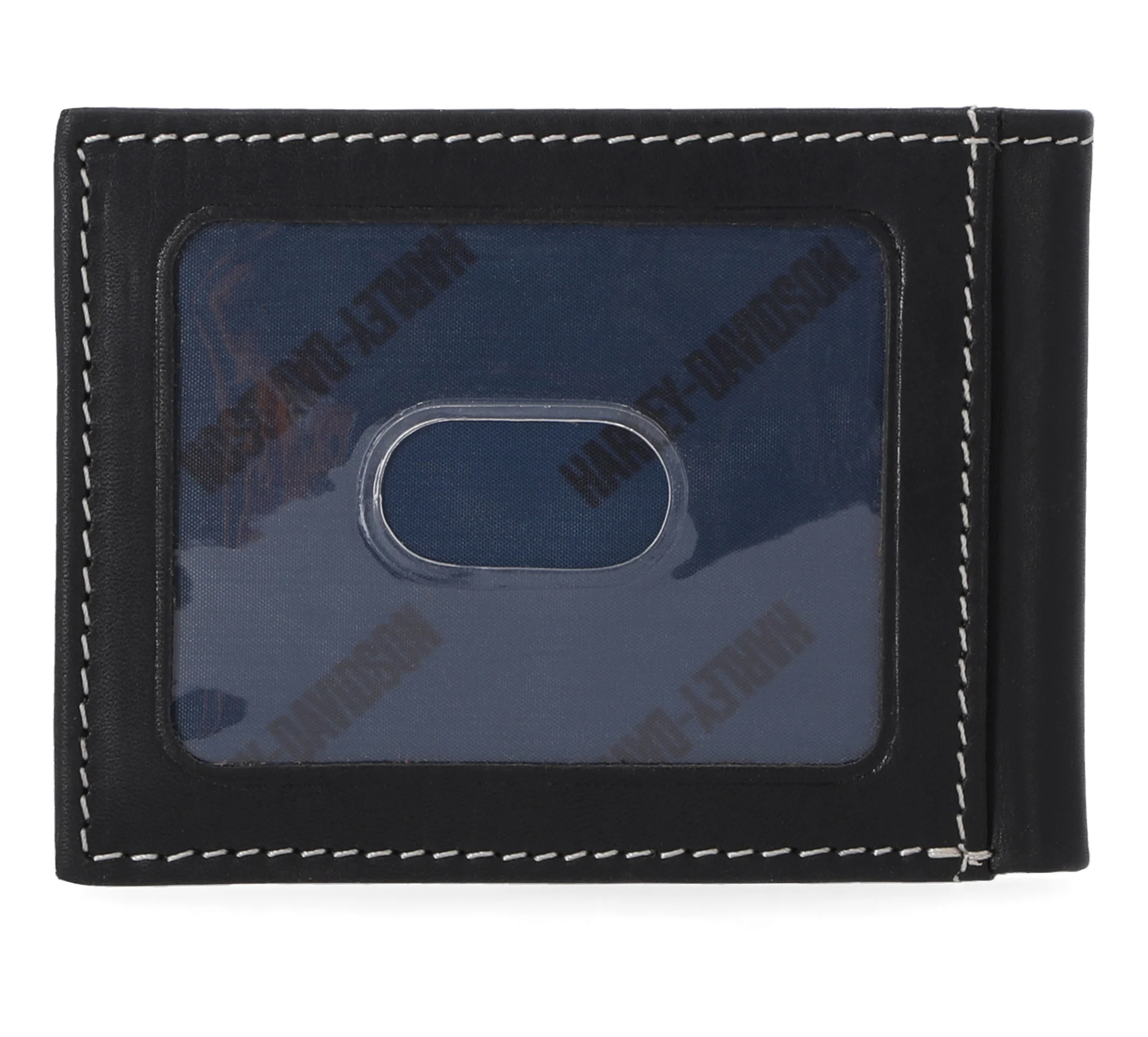 Laser Logo Front Pocket Wallet - Black