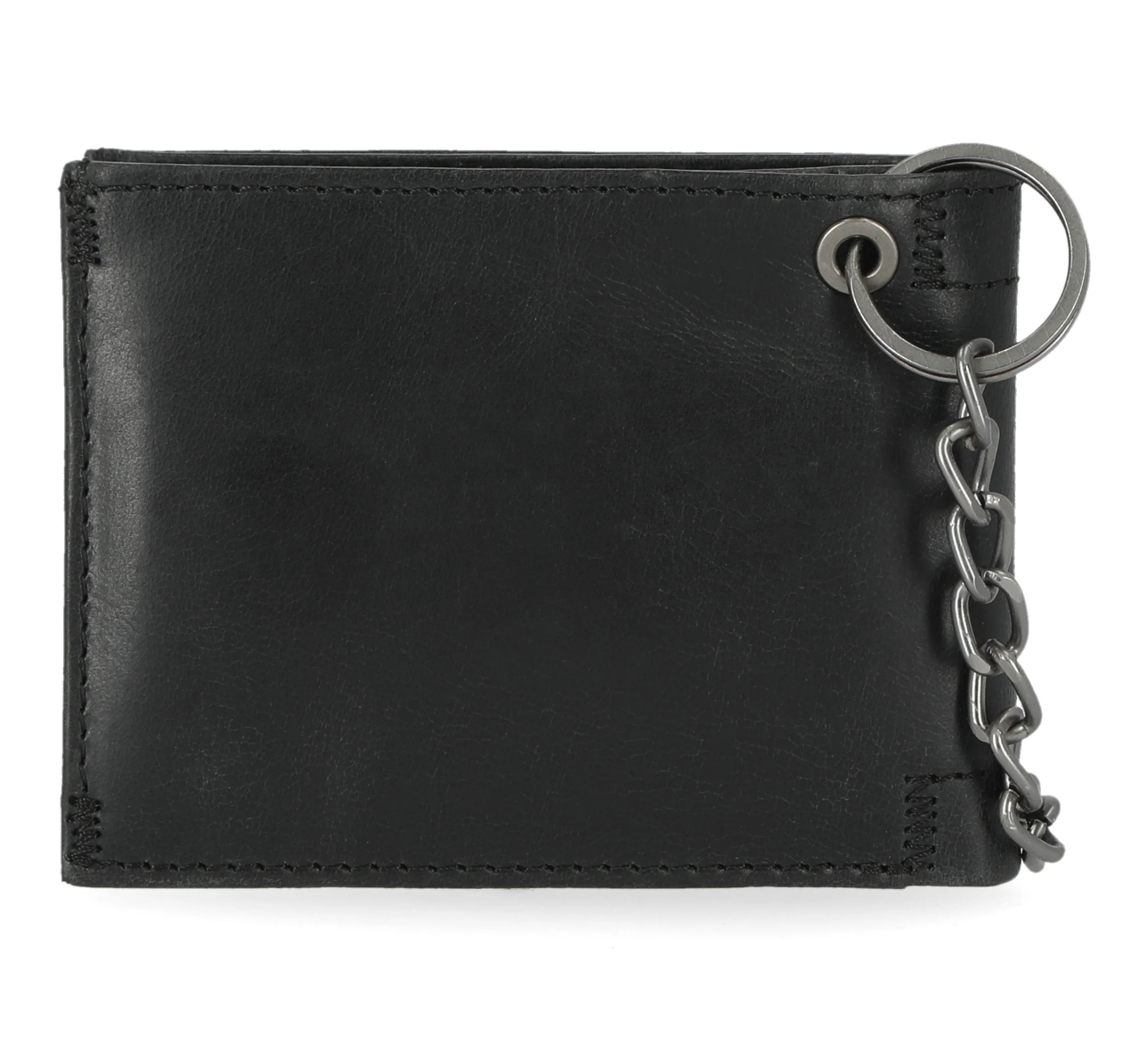 Men's Universal Classic Billfold Leather Wallet With Chain