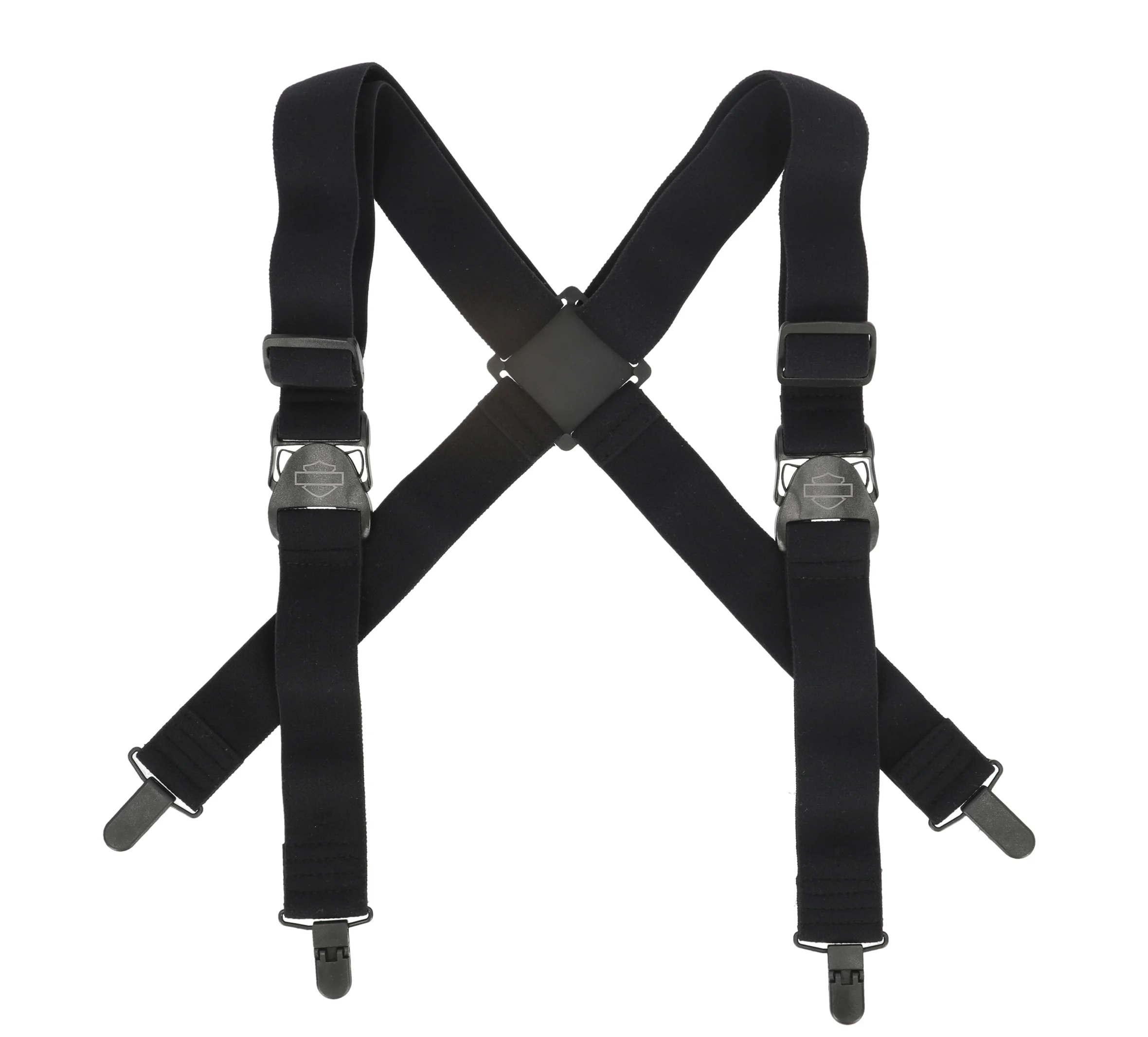 Bar & Shield Suspenders in Black