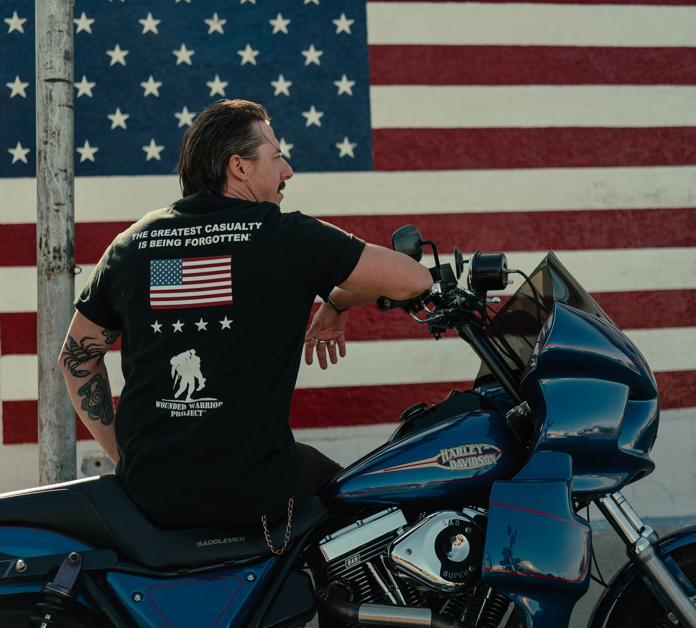 Men's Harley-Davidson Wounded Warrior Project Stars Tee