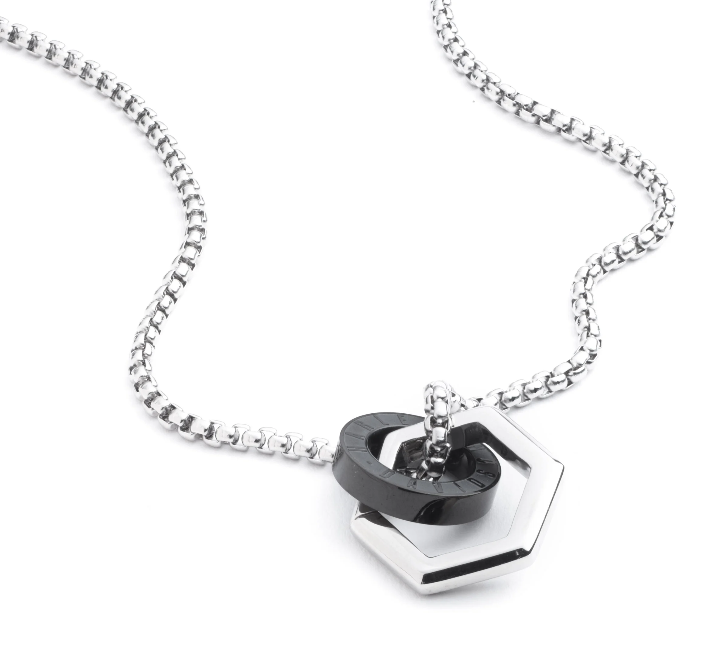 Men's 24" Logo Charm Pendant Necklace