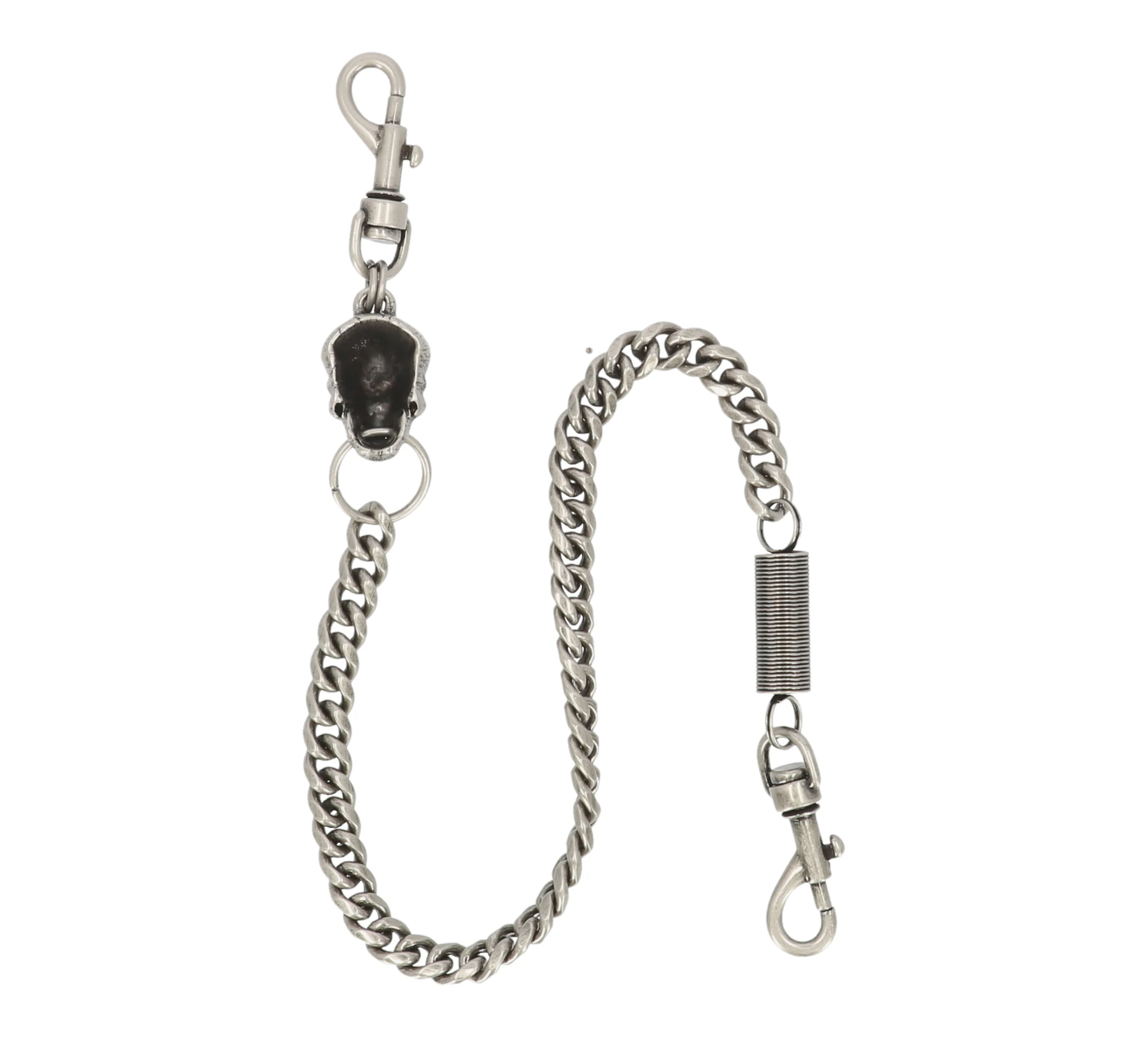 Skull & Spring Wallet Chain