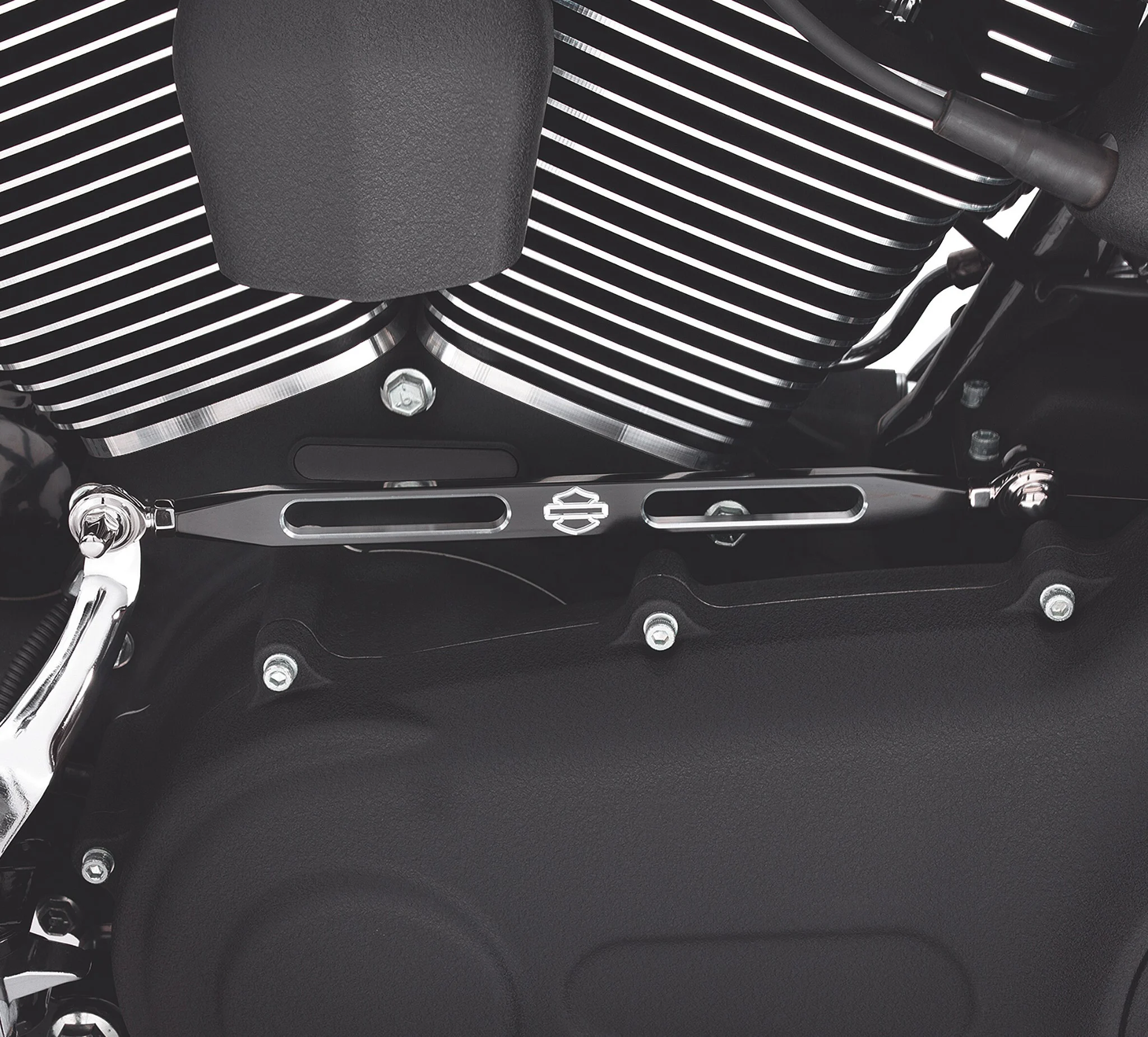 Slotted Black Anodized Gear Shift Linkage