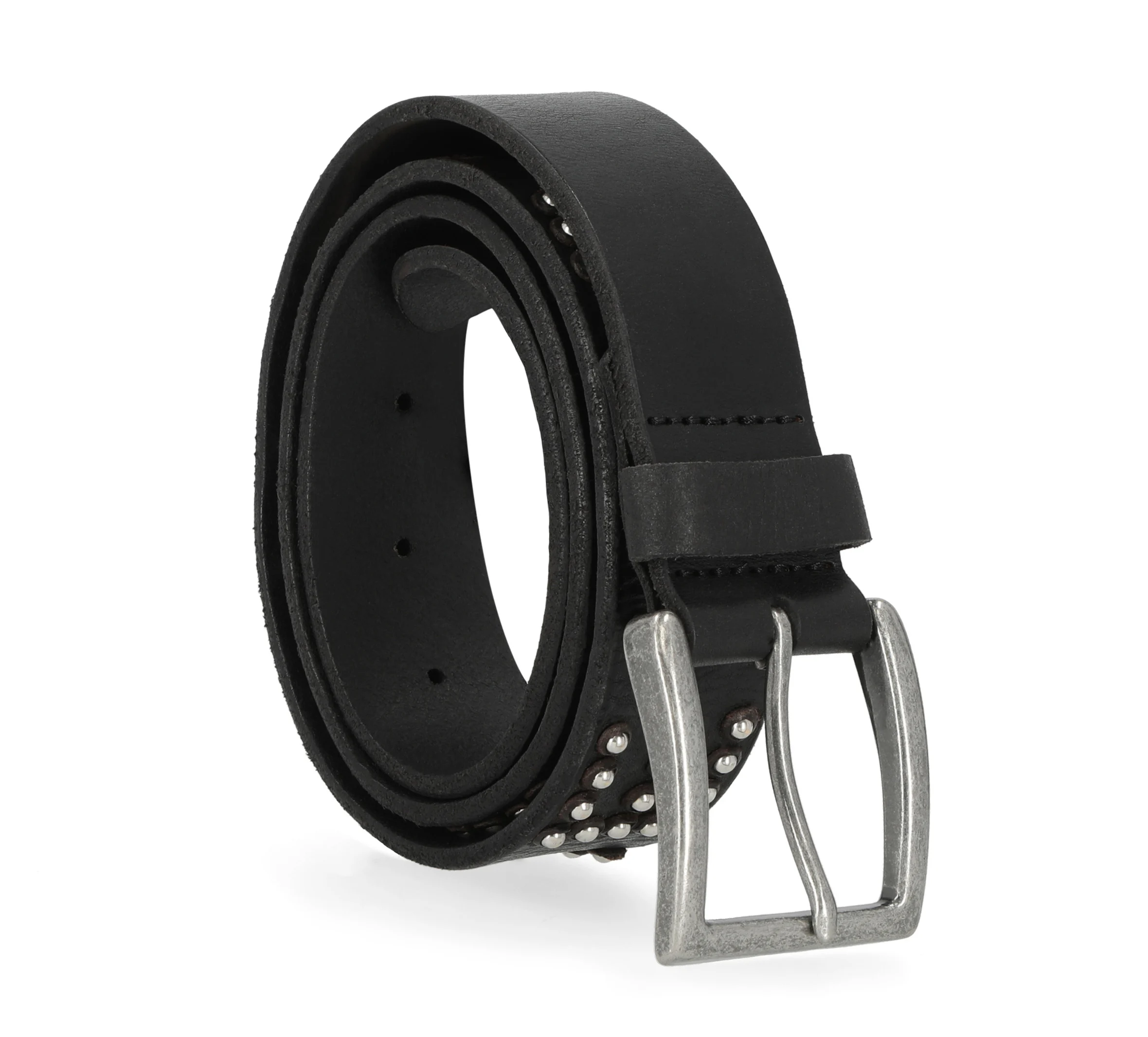 Womens Dome Stud Harley-Davidson Logo Belt - Black