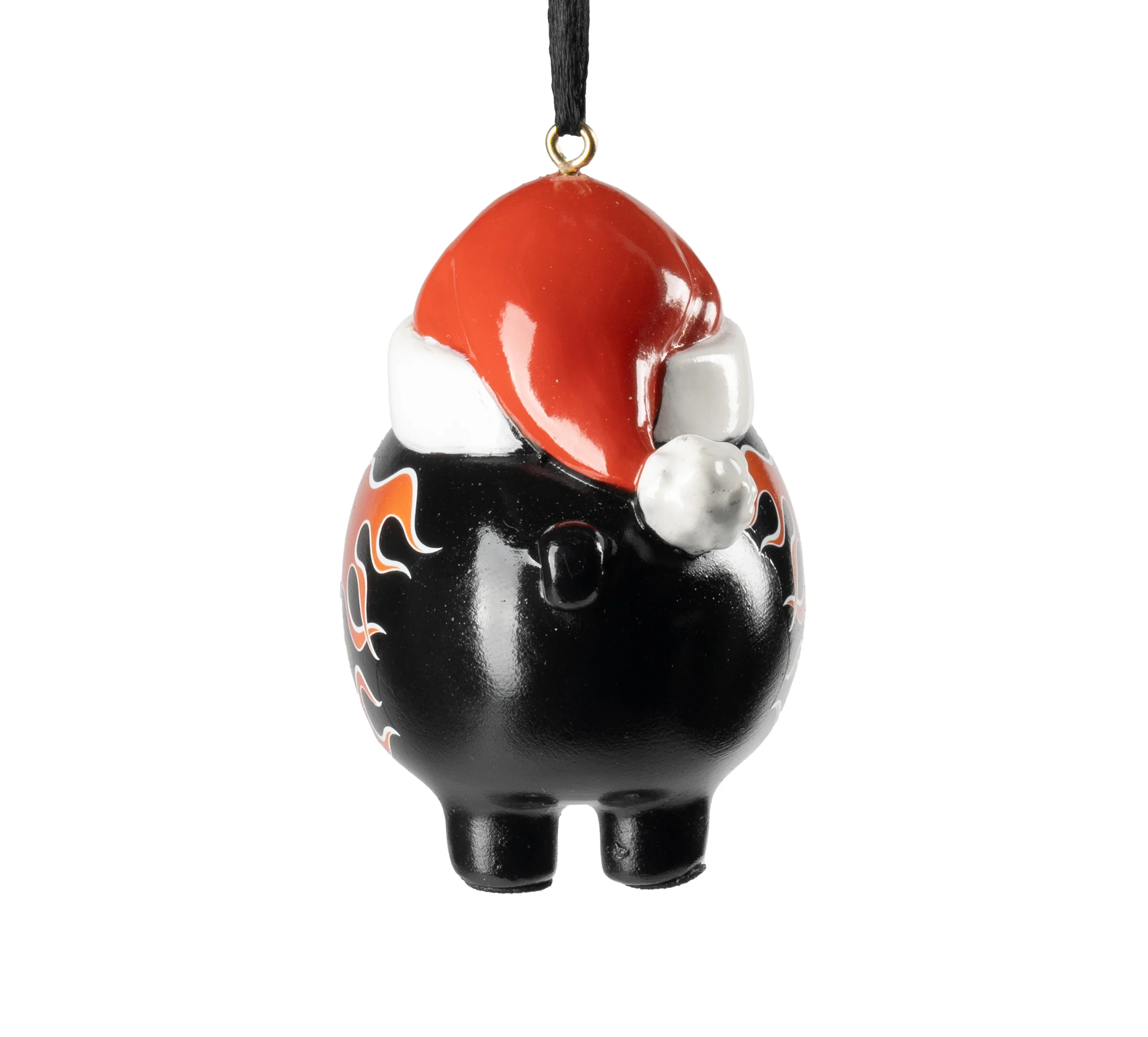 Santa Hog Flame Ornament
