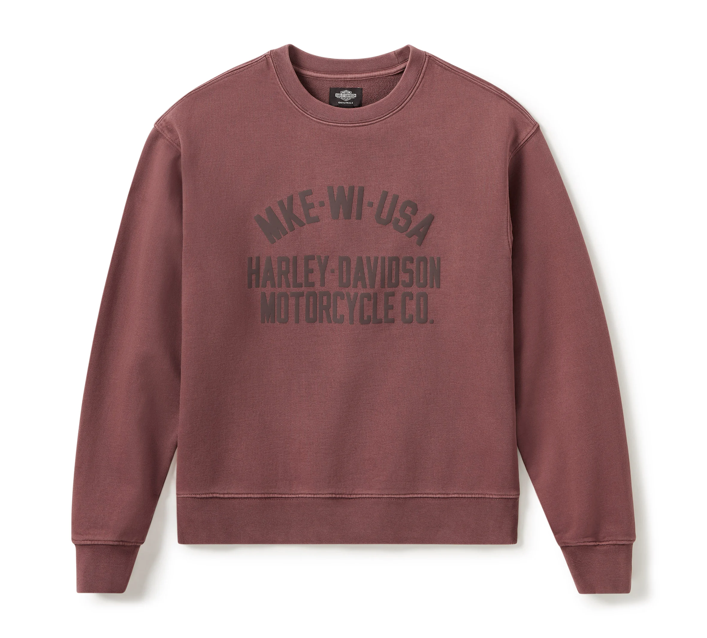 WOMEN'S HDMC MKE STANDARD CREWNECK SWEATSHIRT - Brown Rust
