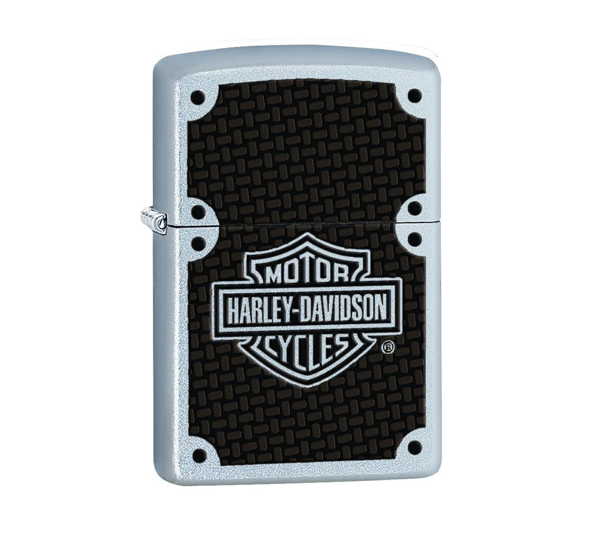 Harley Davidson Texture Chrome Windproof Lighter