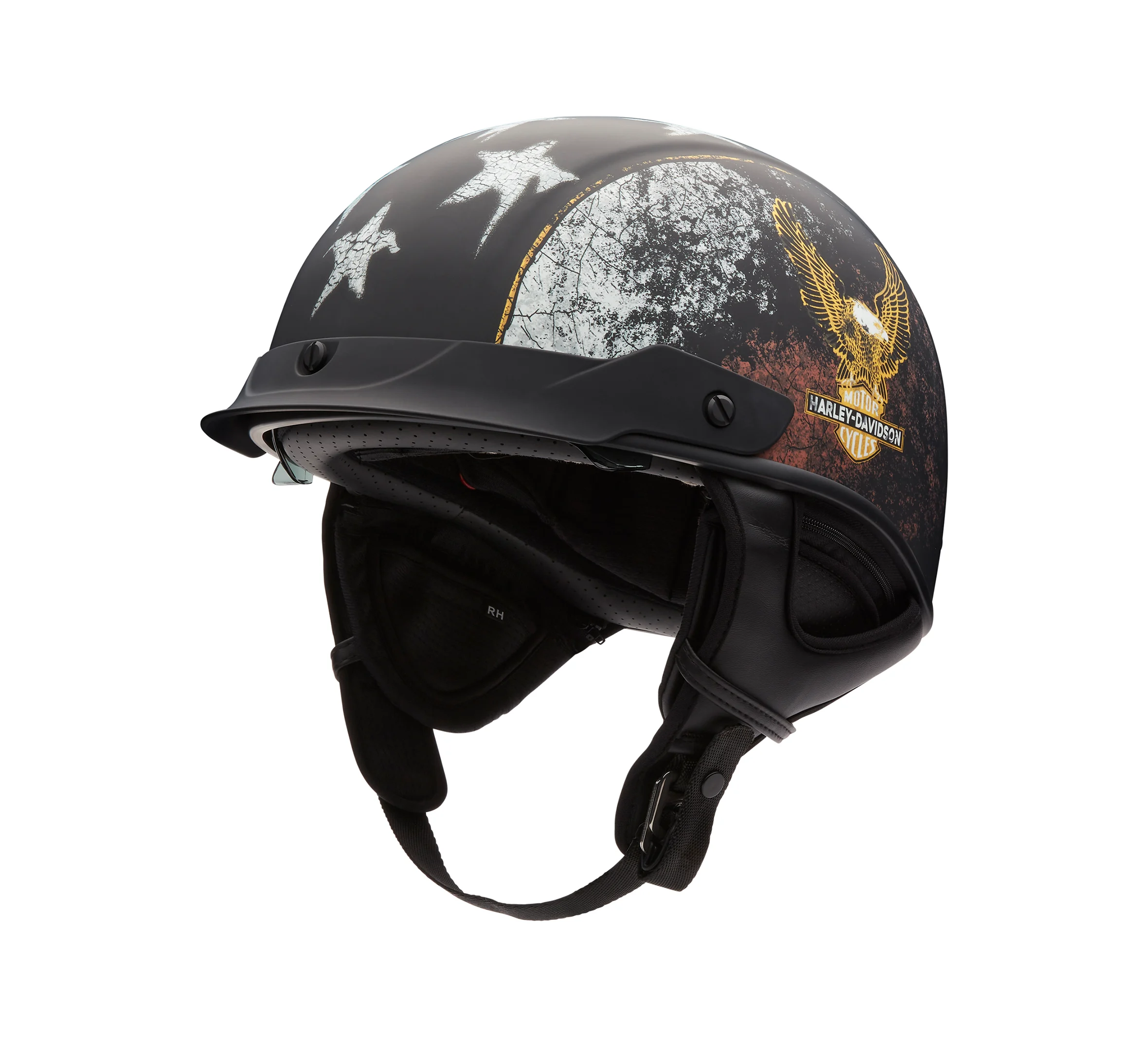 H-D Busby Ultra-Light Sun Shield J03 1/2 Helmet - Matte Black