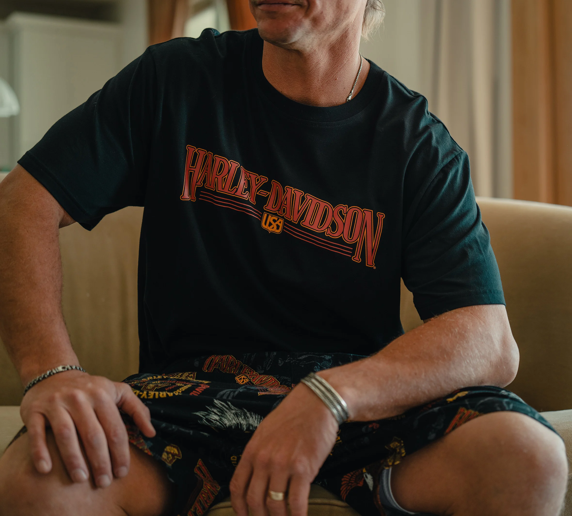 Men's 80s Tank Pajama Shorts Set