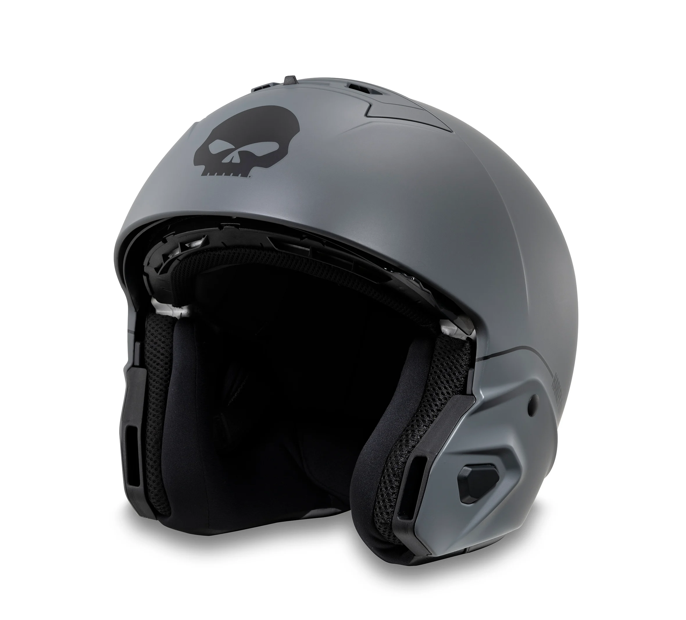 Pilot II 2-in-1 Willie G Skull Helmet - Matte Gunship Grey