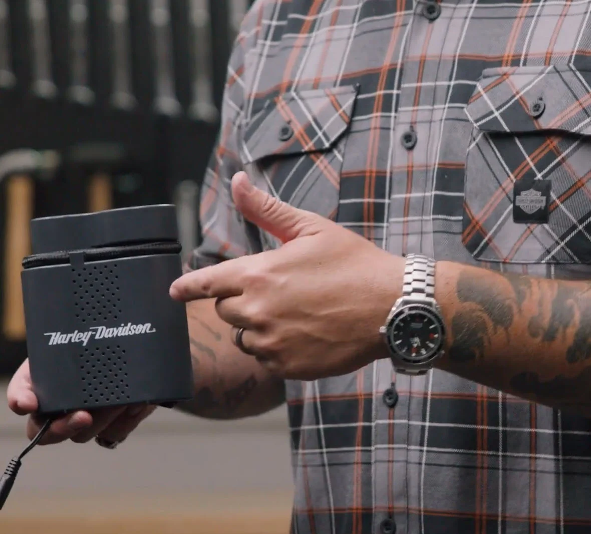 Compact Air Compressor with Light