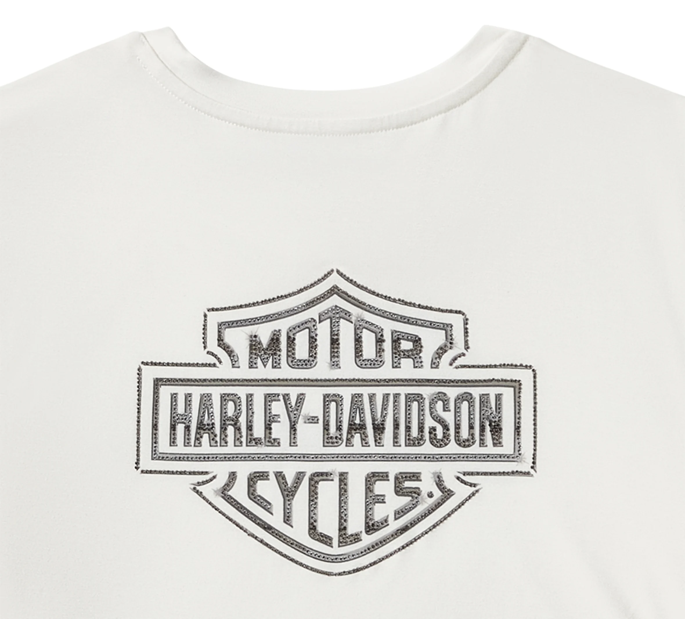 Women's Essential Bling Ruched Short Sleeve Top - Cloud Dancer